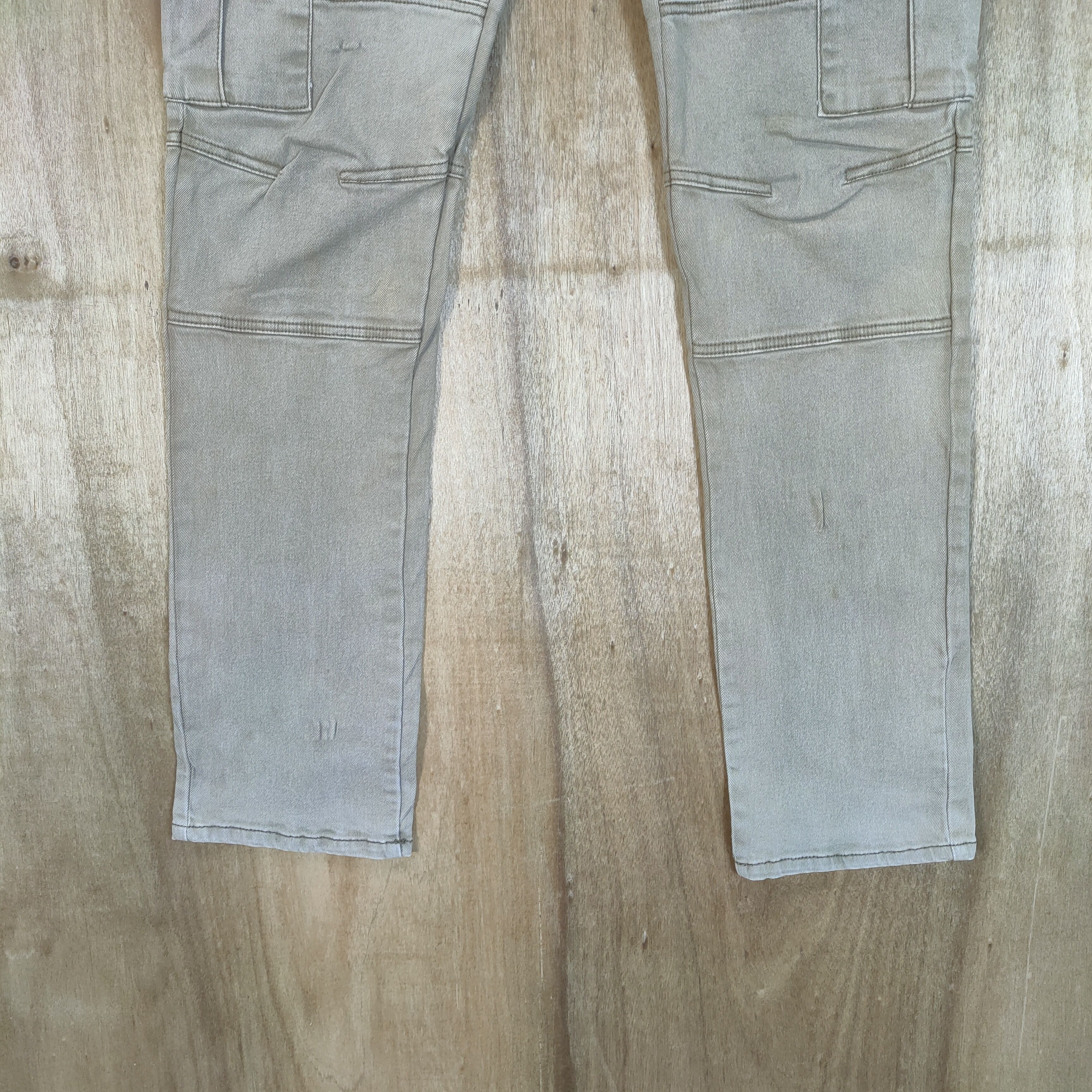 Japanese Brand VESPUCCI FADED CARGO PANTS MULTIPOCKET TACTICAL Size US 34 / EU 50 - 4 Thumbnail