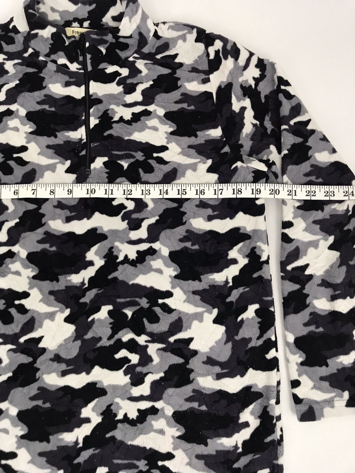 Japanese Brand Freude Fleece Sweatshirt Camouflage Military Style Jacket Size M / US 6-8 / IT 42-44 - 6 Thumbnail