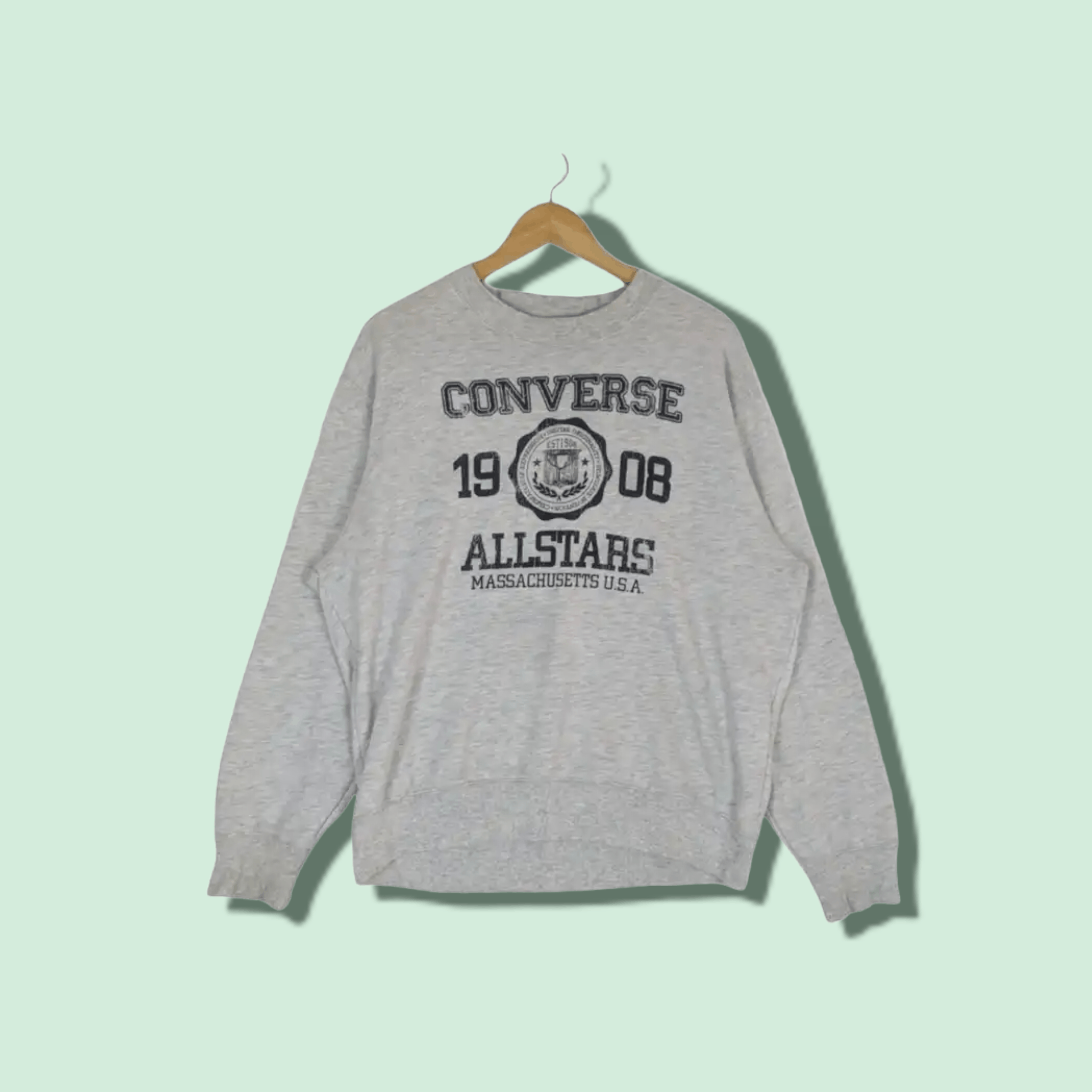 Converse CONVERSE 1908 All Stars Big Spell Out Jumper Sweatshirt Size US XL / EU 56 / 4 - 1 Thumbnail