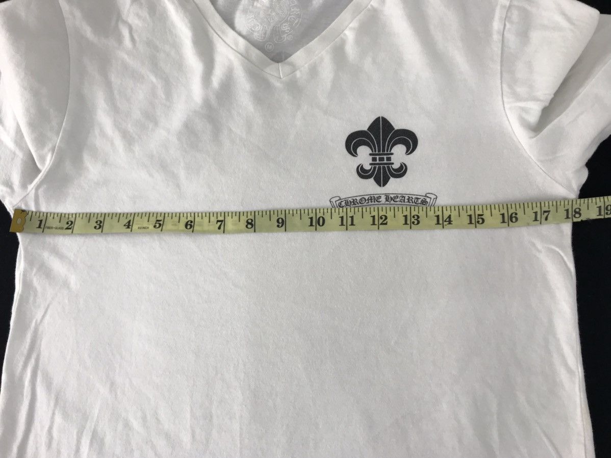 Chrome Hearts Chrome Hearts LLC Hollywood Fleur De Lis V-neck Tee Size M / US 6-8 / IT 42-44 - 12 Thumbnail