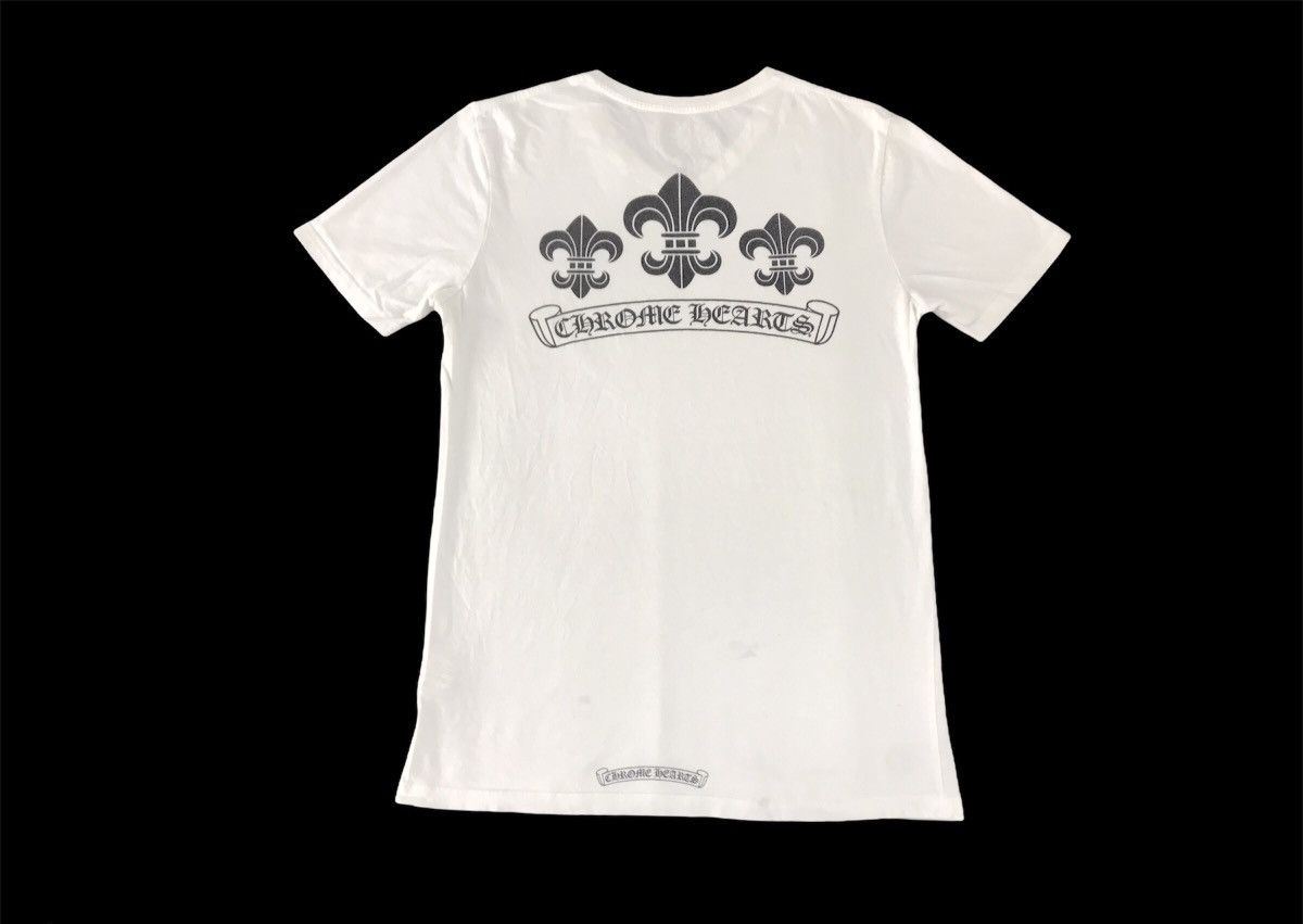 Chrome Hearts Chrome Hearts LLC Hollywood Fleur De Lis V-neck Tee Size M / US 6-8 / IT 42-44 - 1 Thumbnail