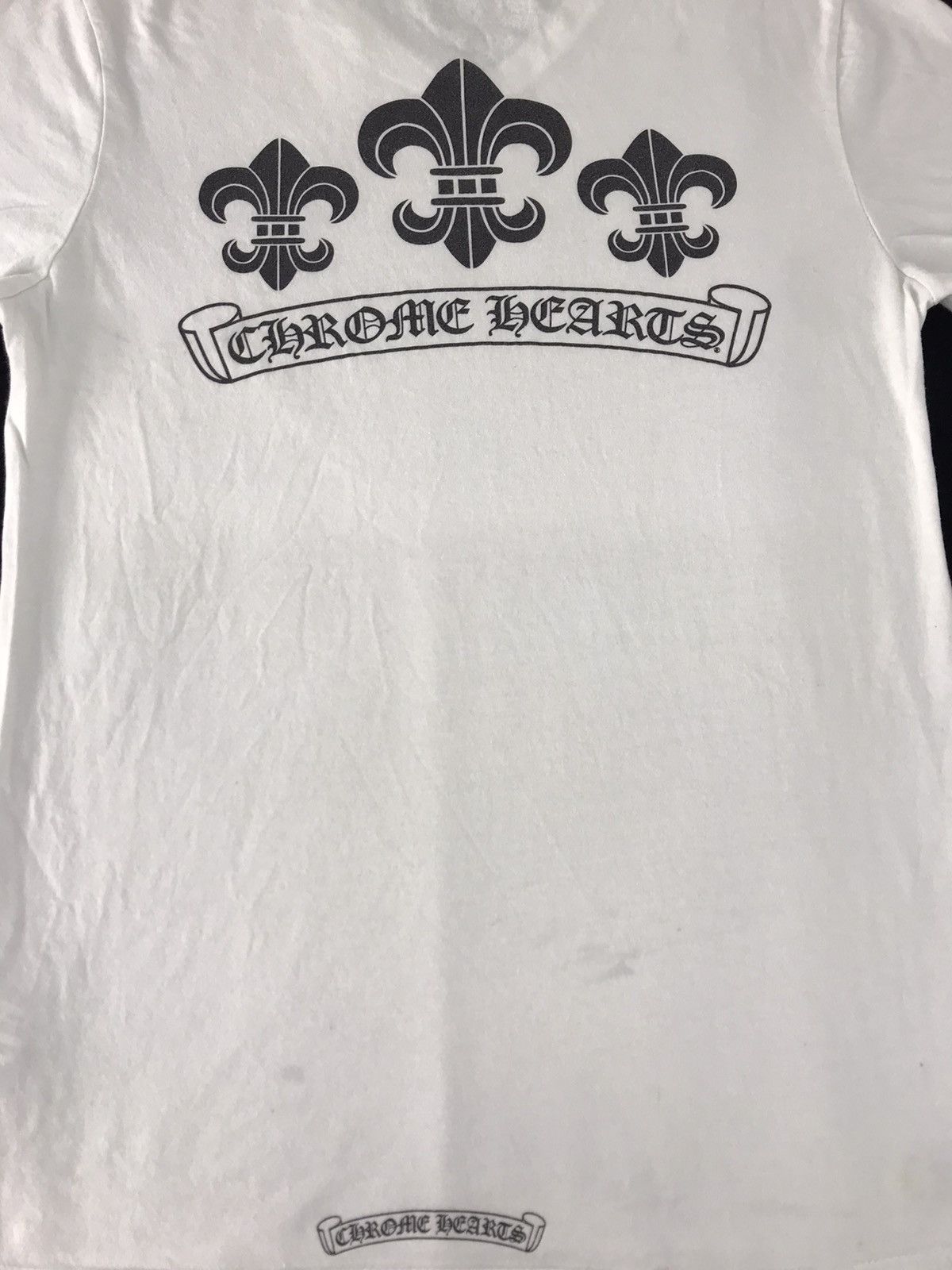 Chrome Hearts Chrome Hearts LLC Hollywood Fleur De Lis V-neck Tee Size M / US 6-8 / IT 42-44 - 14 Thumbnail
