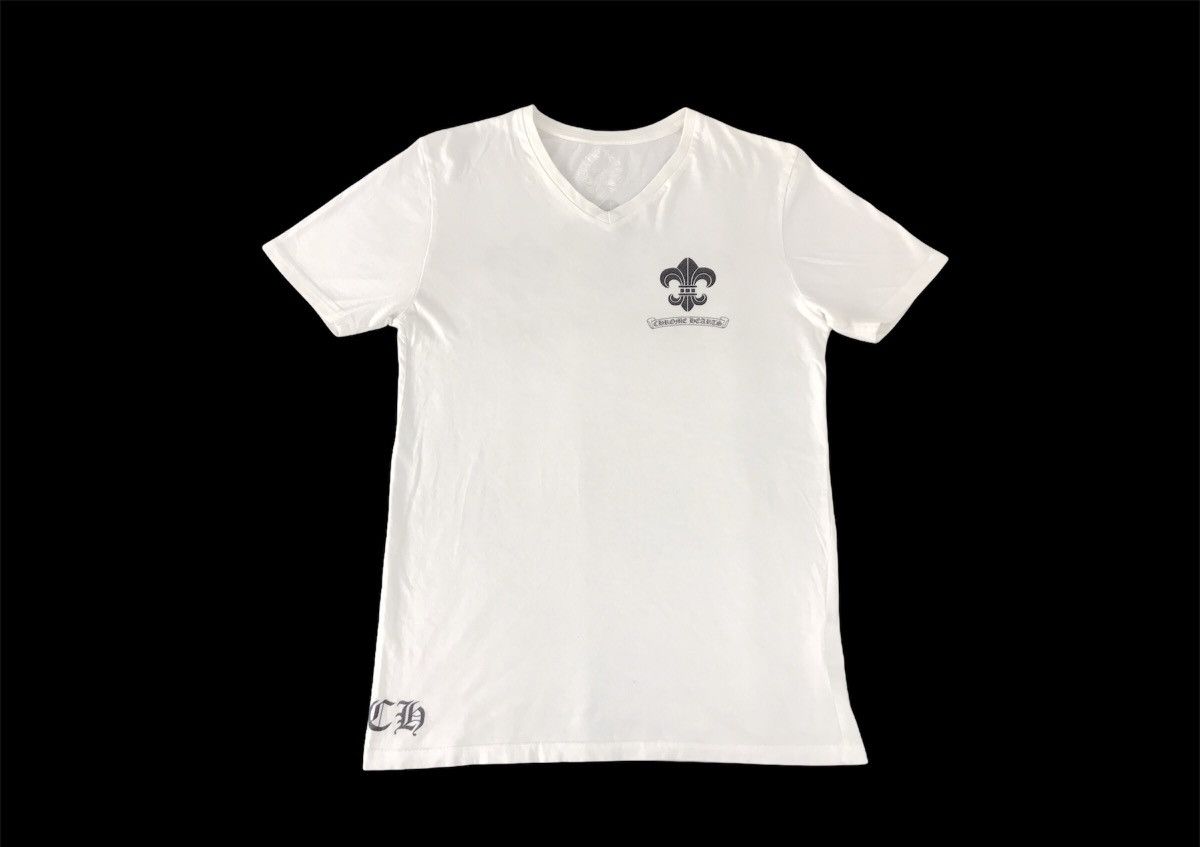 Chrome Hearts Chrome Hearts LLC Hollywood Fleur De Lis V-neck Tee Size M / US 6-8 / IT 42-44 - 3 Thumbnail