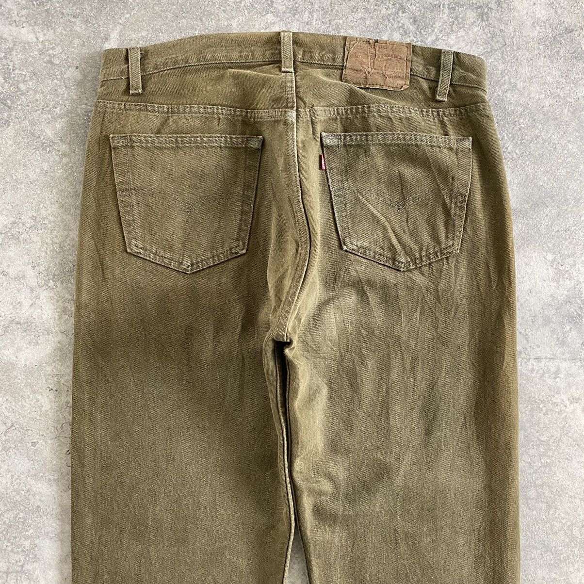 Levi's Vintage Early 80’s Levi's 501 Sage Green Denim Jeans Size US 35 - 14 Thumbnail