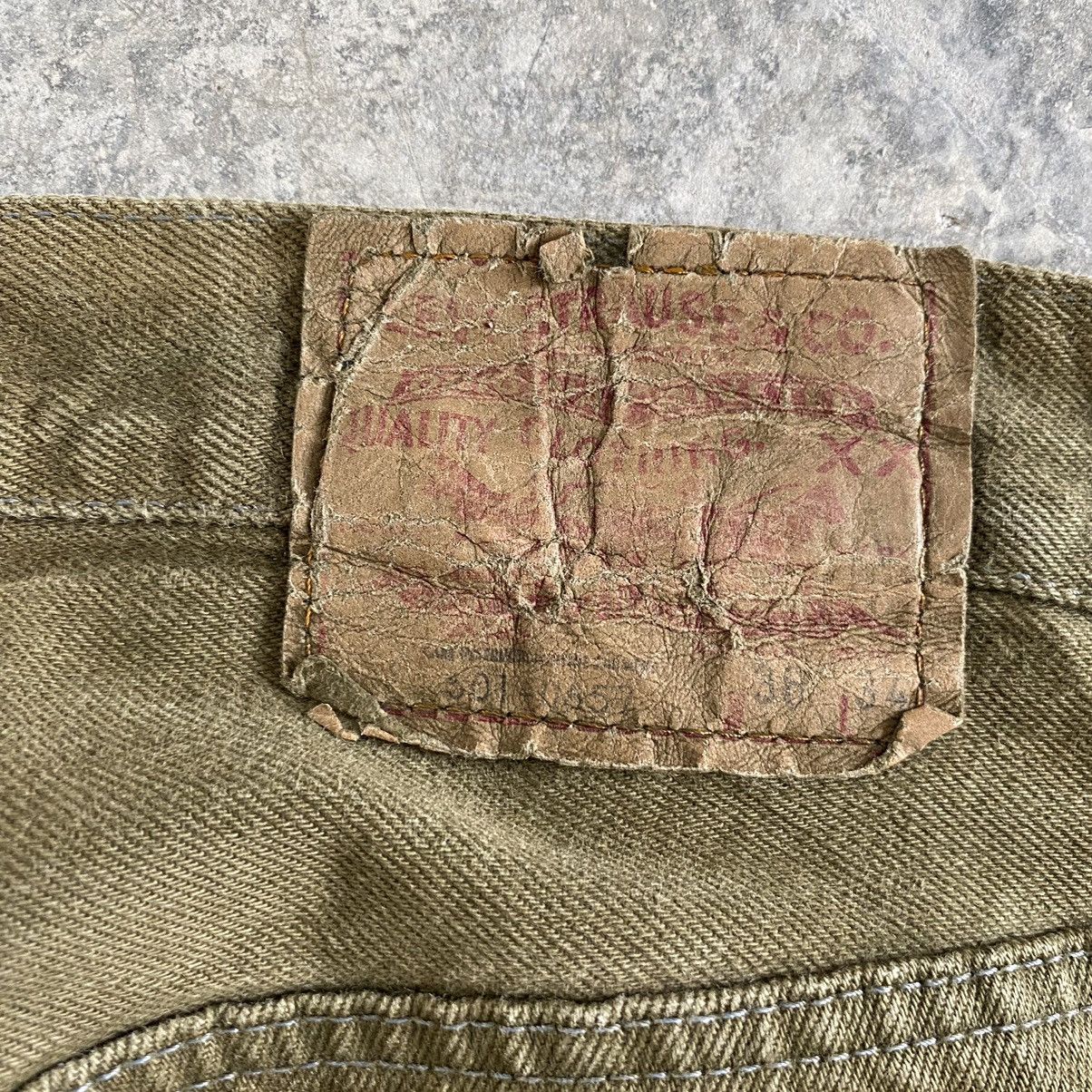 Levi's Vintage Early 80’s Levi's 501 Sage Green Denim Jeans Size US 35 - 21 Thumbnail