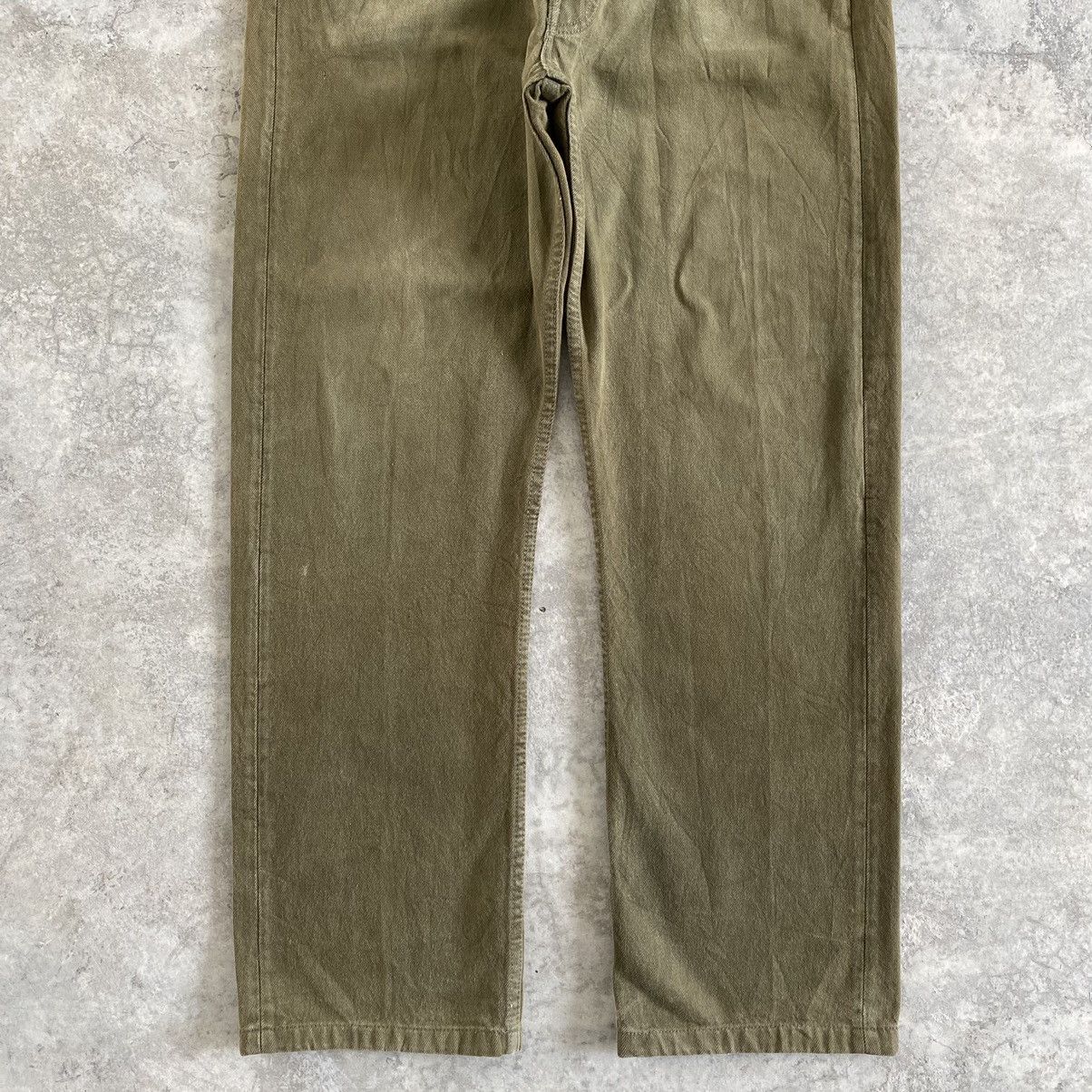 Levi's Vintage Early 80’s Levi's 501 Sage Green Denim Jeans Size US 35 - 4 Thumbnail
