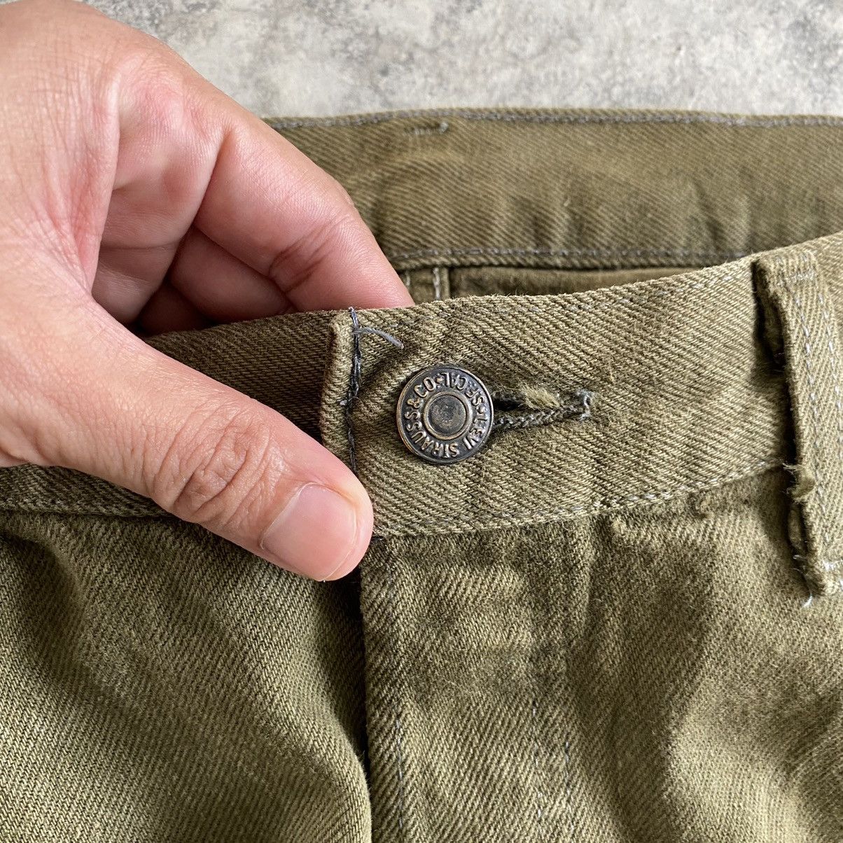 Levi's Vintage Early 80’s Levi's 501 Sage Green Denim Jeans Size US 35 - 9 Thumbnail