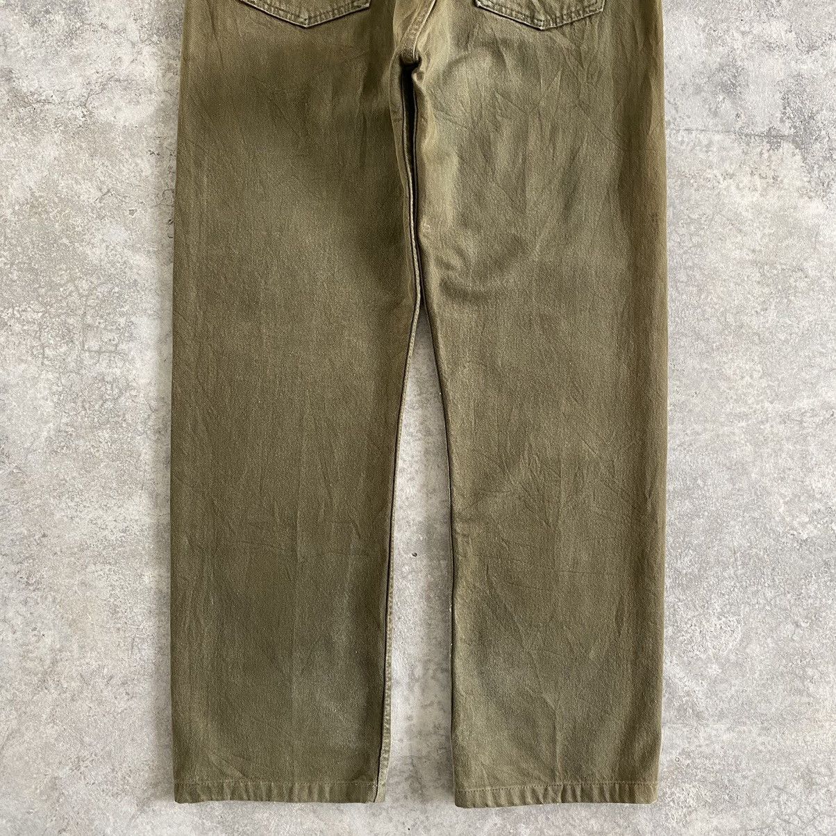 Levi's Vintage Early 80’s Levi's 501 Sage Green Denim Jeans Size US 35 - 15 Thumbnail
