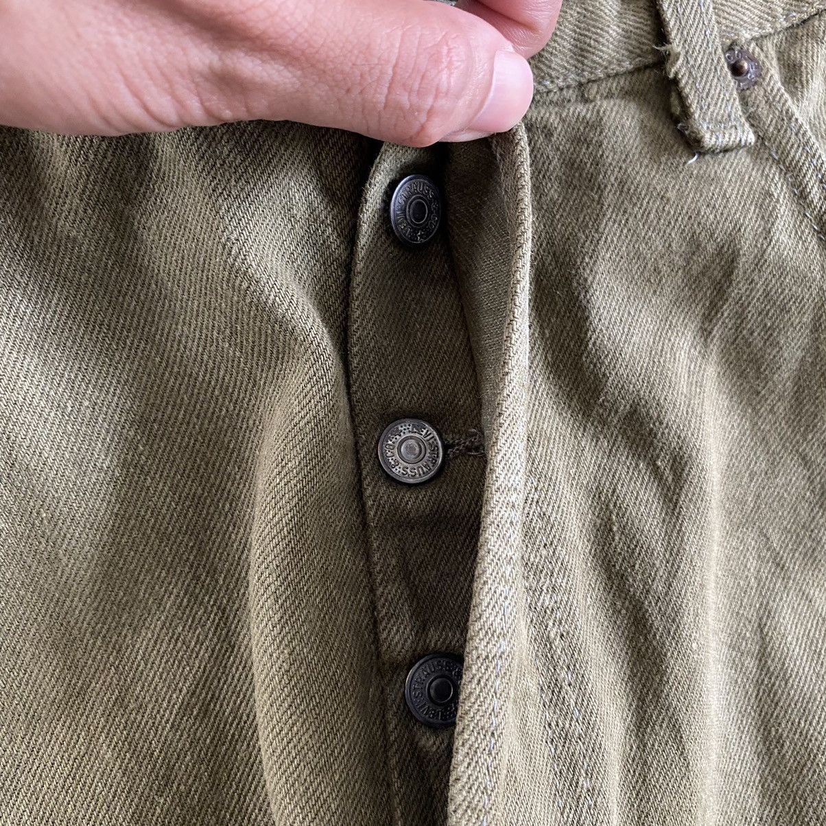 Levi's Vintage Early 80’s Levi's 501 Sage Green Denim Jeans Size US 35 - 10 Thumbnail