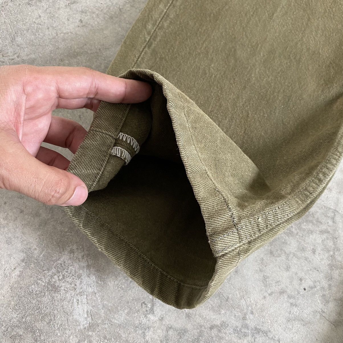 Levi's Vintage Early 80’s Levi's 501 Sage Green Denim Jeans Size US 35 - 5 Thumbnail