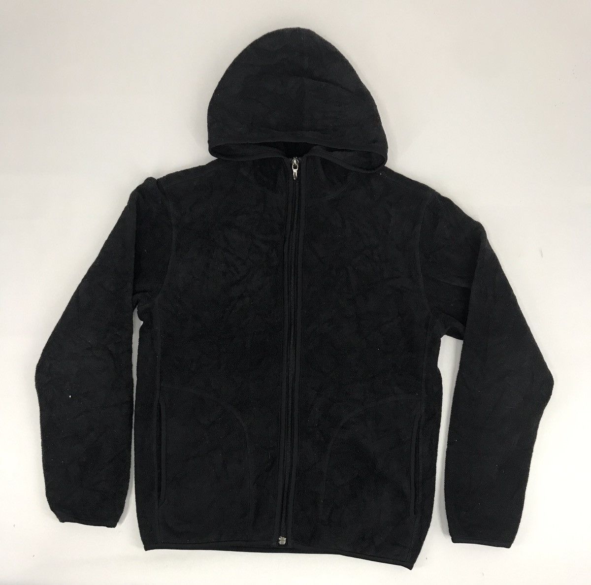 Japanese Brand Vintage Wool Fleece Sweatshirt Hoodies Zipper Simple Jacket Size S / US 4 / IT 40 - 1 Thumbnail