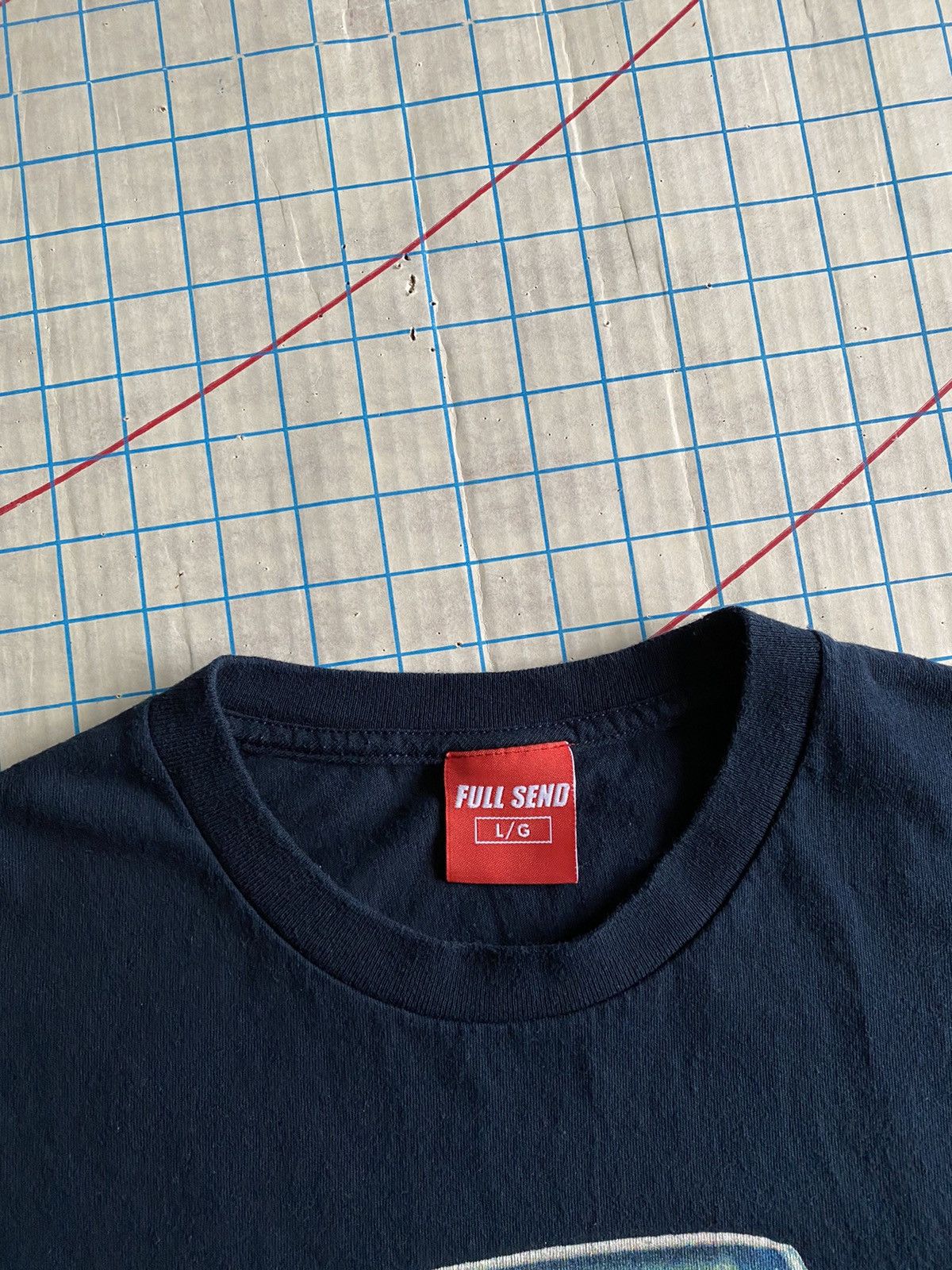 Full Send Full Send Nelk Boys Mustang Tee Dark Navy Size Large Size US L / EU 52-54 / 3 - 5 Thumbnail