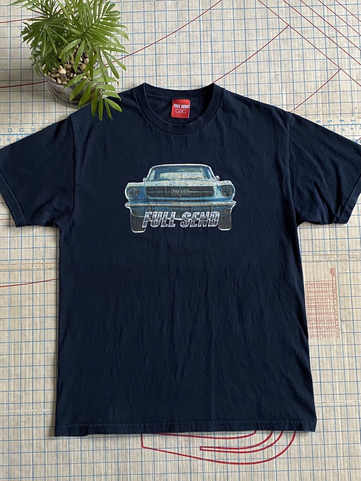Full Send Full Send Nelk Boys Mustang Tee Dark Navy Size Large Size US L / EU 52-54 / 3 - 1 Thumbnail