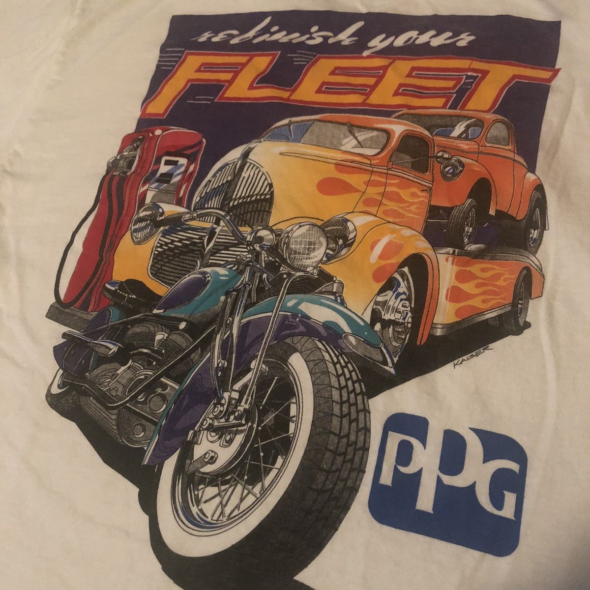 DuPont Vintage PPG Body Works Finish Your Fleet Graphic Logo Tee Size US M / EU 48-50 / 2 - 5 Thumbnail