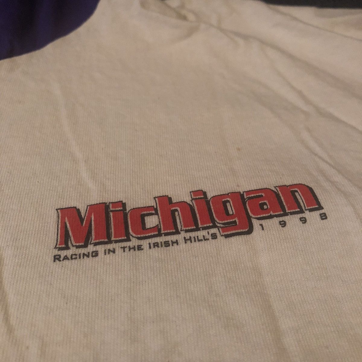 NASCAR Vintage 90s NASCAR Michigan Big Graphic Logo T Shirt Hoodie Size US XL / EU 56 / 4 - 7 Thumbnail