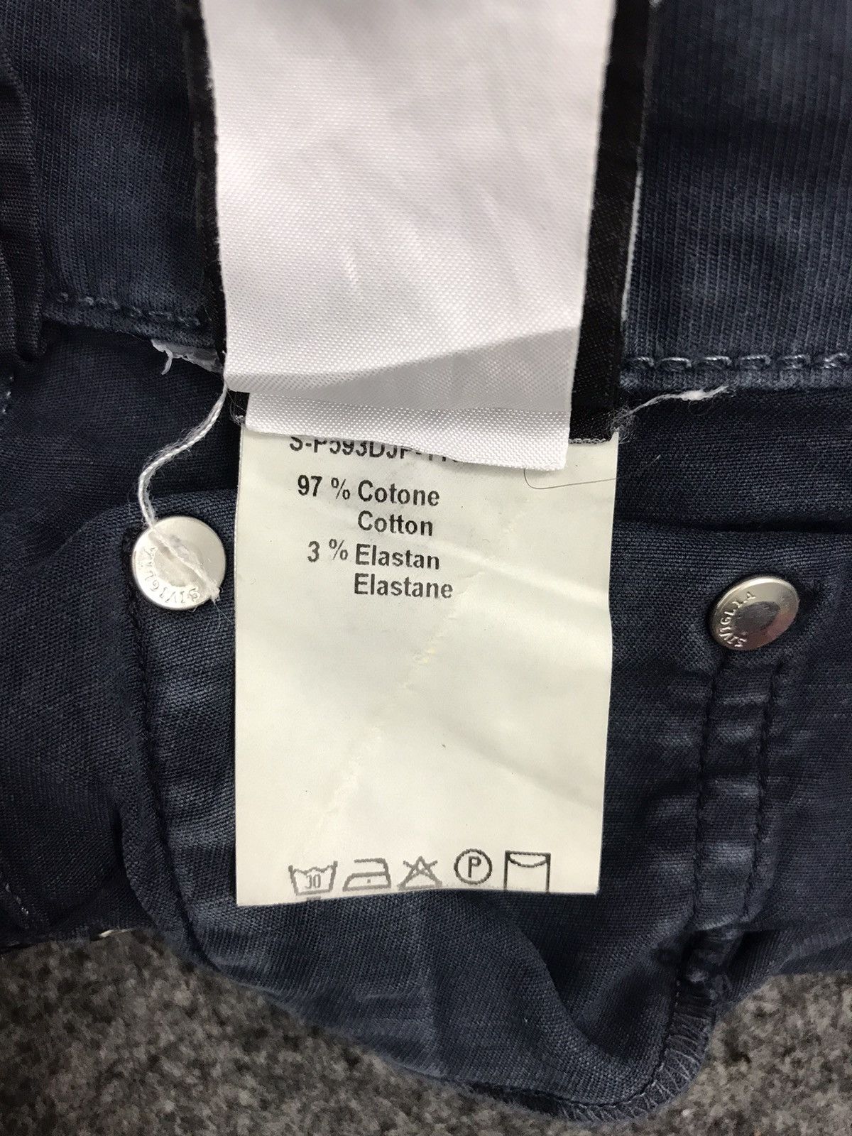 Siviglia Vtg Siviglia Made in Italy Stretchable Distress Slack Jeans Size 27" / US 4 / IT 40 - 5 Thumbnail
