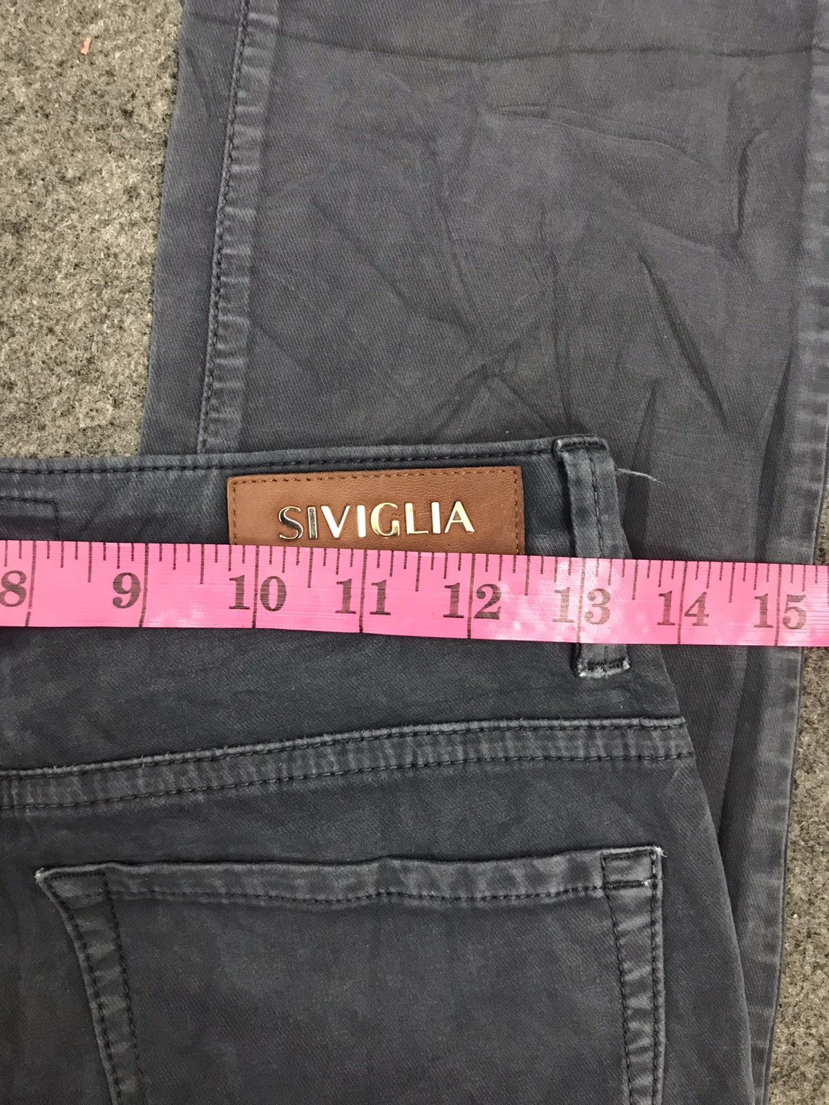 Siviglia Vtg Siviglia Made in Italy Stretchable Distress Slack Jeans Size 27" / US 4 / IT 40 - 6 Thumbnail