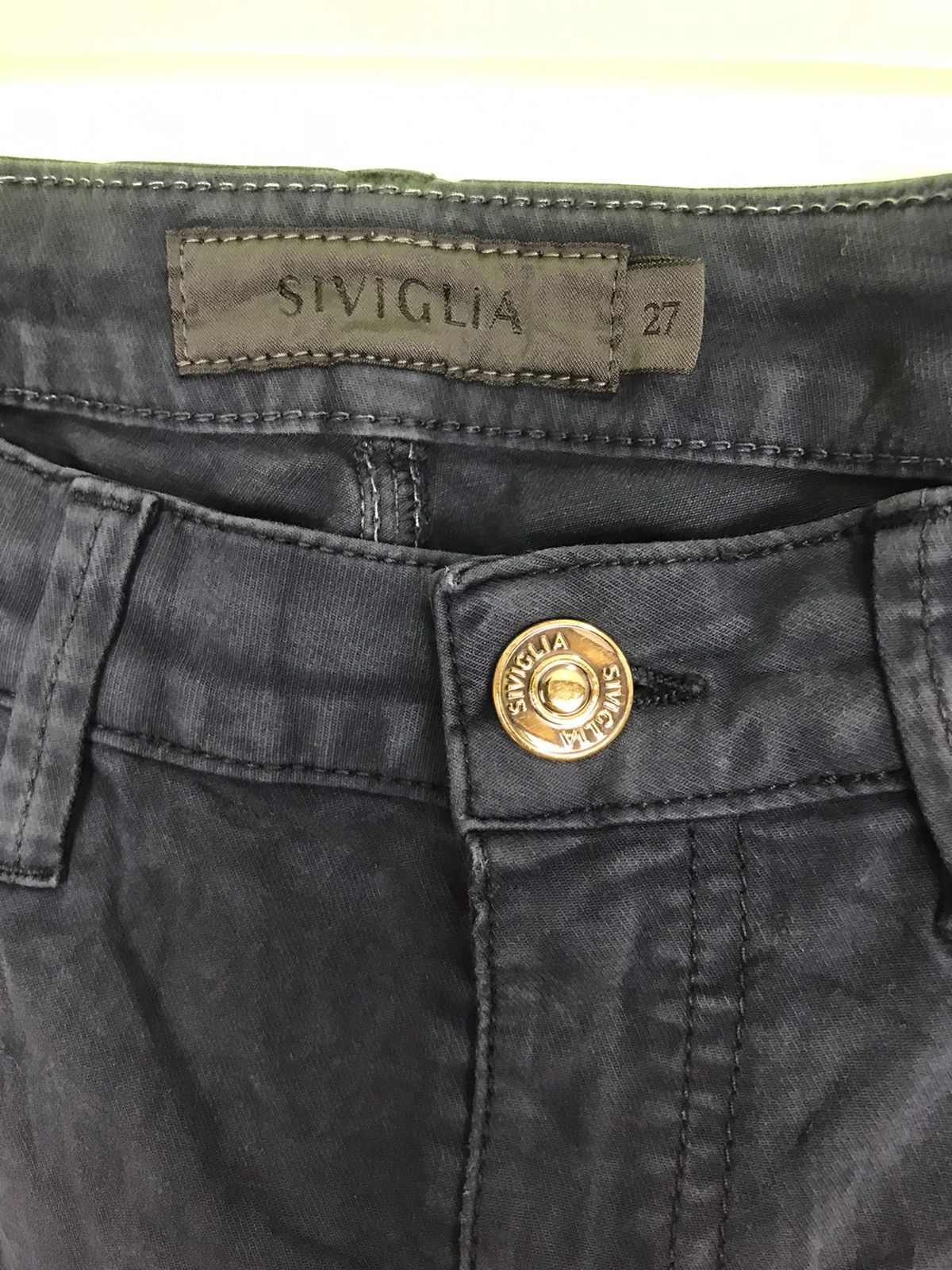 Siviglia Vtg Siviglia Made in Italy Stretchable Distress Slack Jeans Size 27" / US 4 / IT 40 - 4 Thumbnail