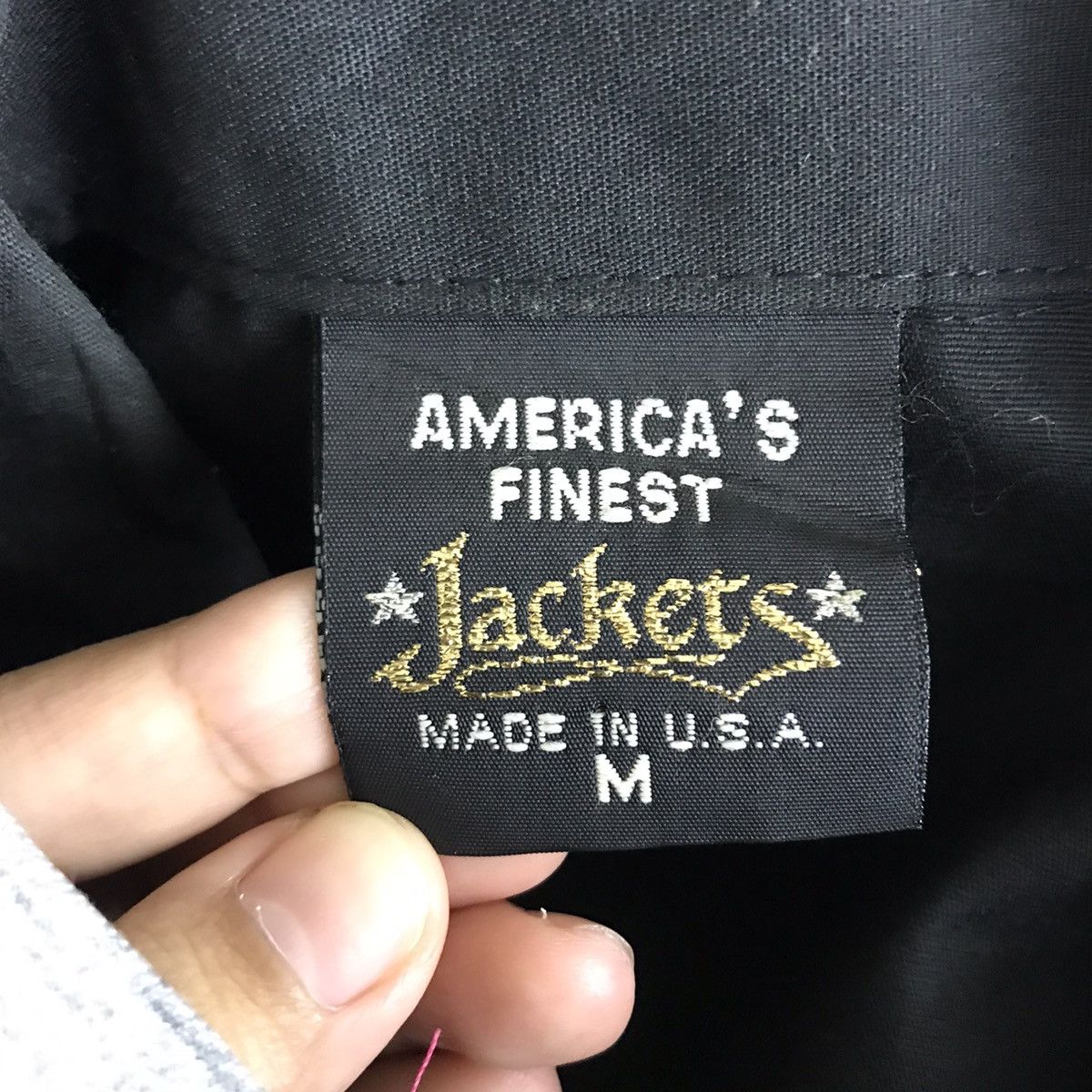 Vintage Vintage AMERICA'S FINEST USA Black Half Zipper Light Jacket Size US M / EU 48-50 / 2 - 4 Thumbnail