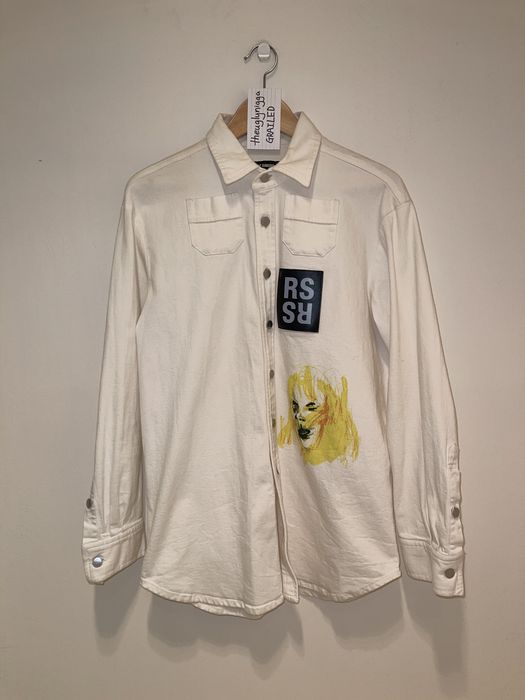 Raf simons yellow sales shirt