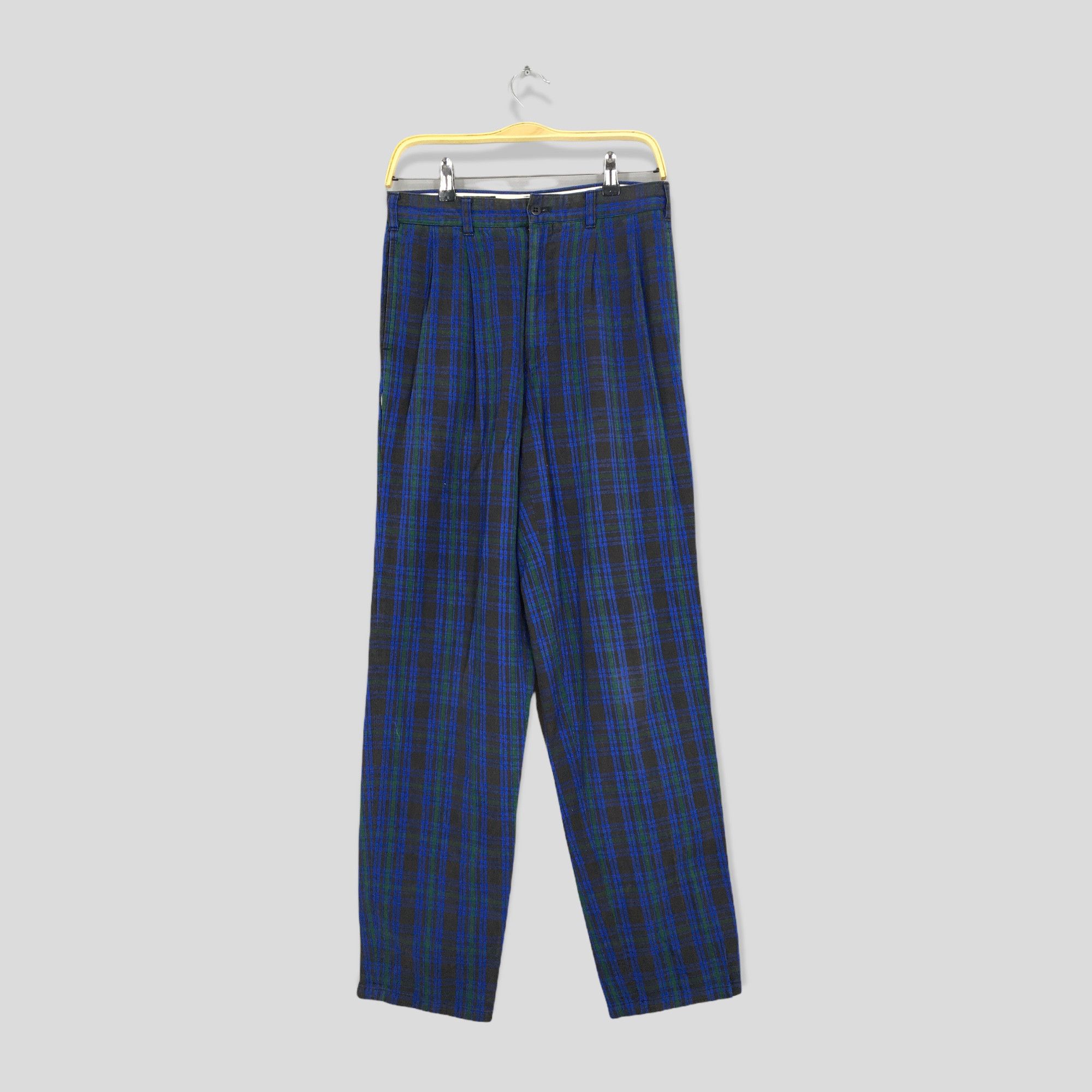 Image of Beams Plus Size 30X32 Japanese Beams Checkered Casual Pants, Men's