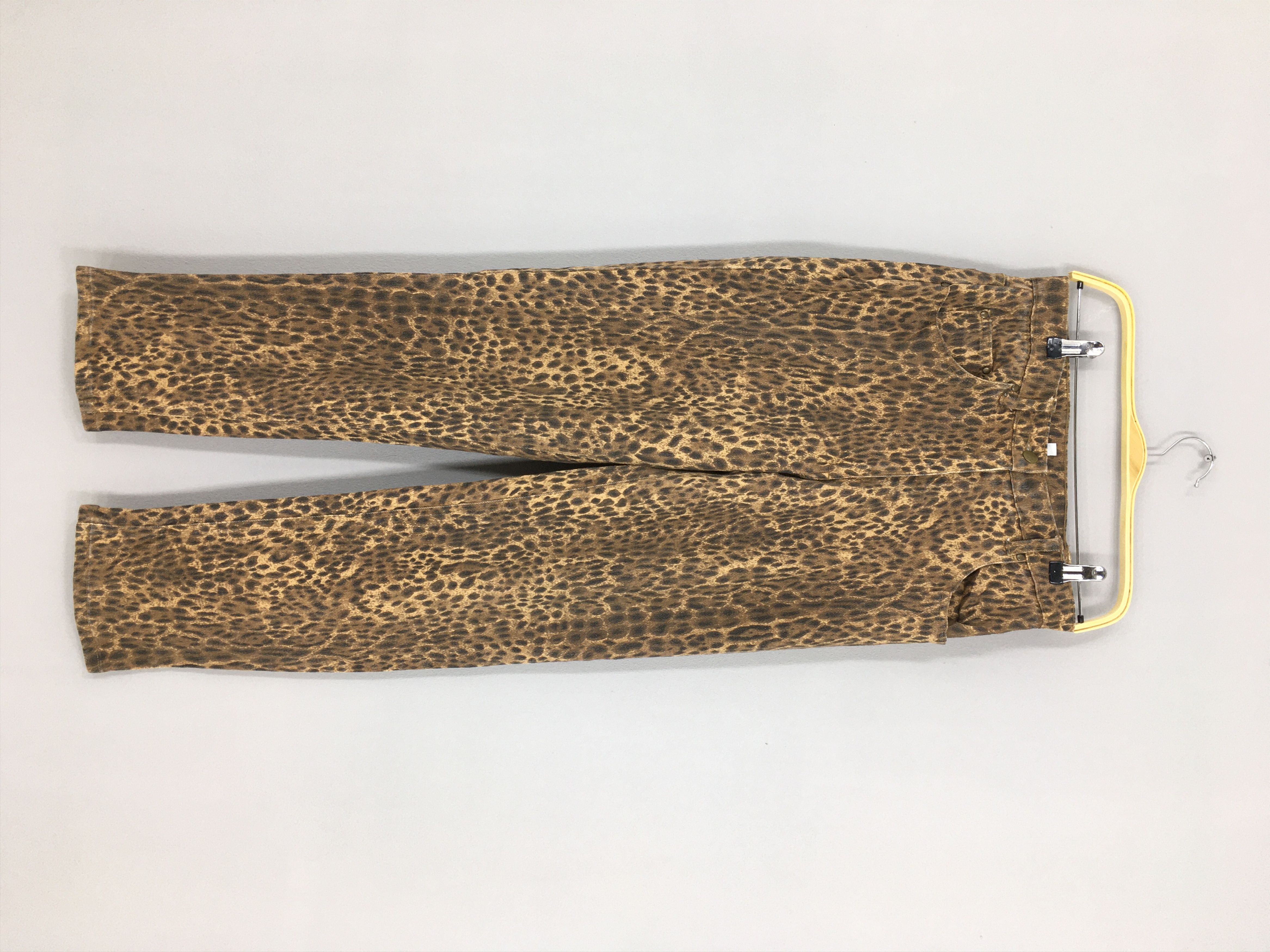 image of Art Size 28X28 Vintage Style Works Ovp Leopard Print Pants, Men's
