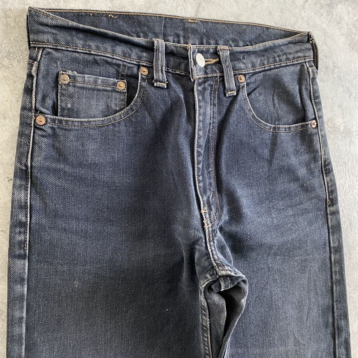 Levi's Vintage 1993 Levi's 509 Faded Black Ripped Denim Jeans Size US 28 / EU 44 - 6 Thumbnail