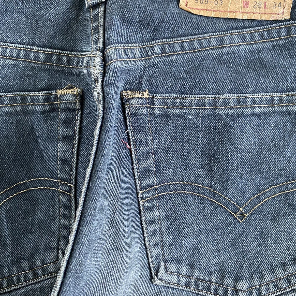 Levi's Vintage 1993 Levi's 509 Faded Black Ripped Denim Jeans Size US 28 / EU 44 - 19 Thumbnail