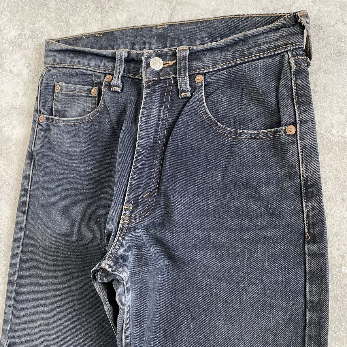 Levi's Vintage 1993 Levi's 509 Faded Black Ripped Denim Jeans Size US 28 / EU 44 - 7 Thumbnail