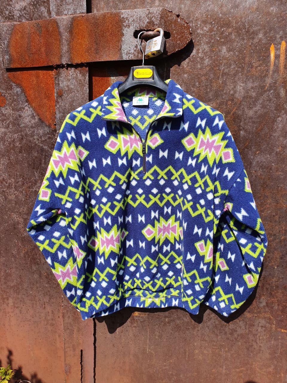 Kappa × Vintage 80s Rare Navajo Design Kappa Fleece Pullover Size US L / EU 52-54 / 3 - 7 Thumbnail