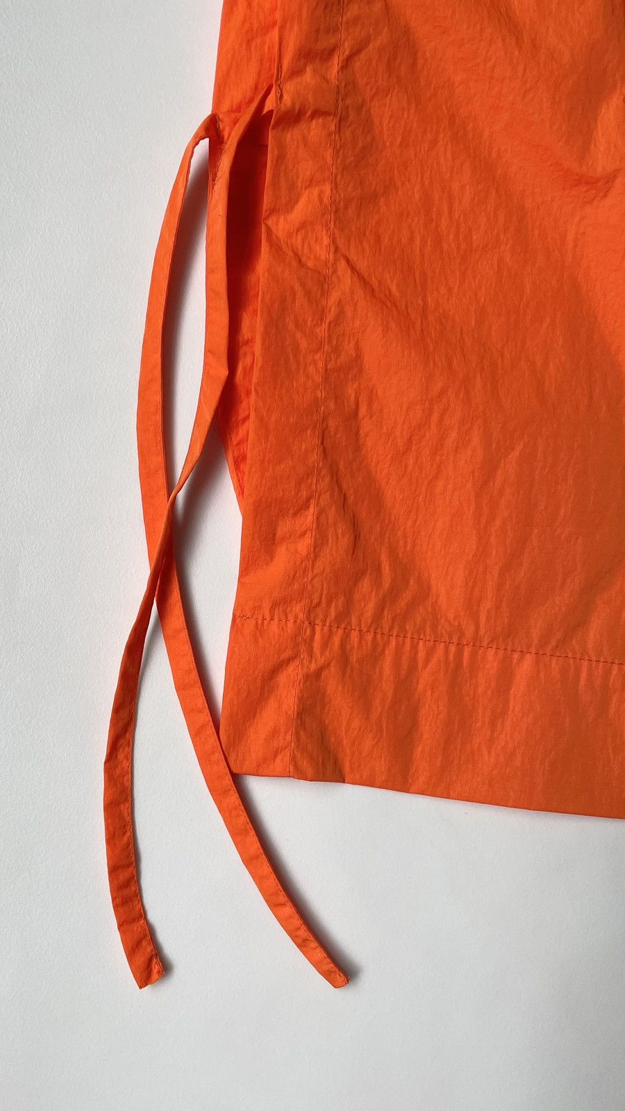 Craig Green S/S 16 Orange Nylon Lace Tie Shirt Size US S / EU 44-46 / 1 - 13 Thumbnail