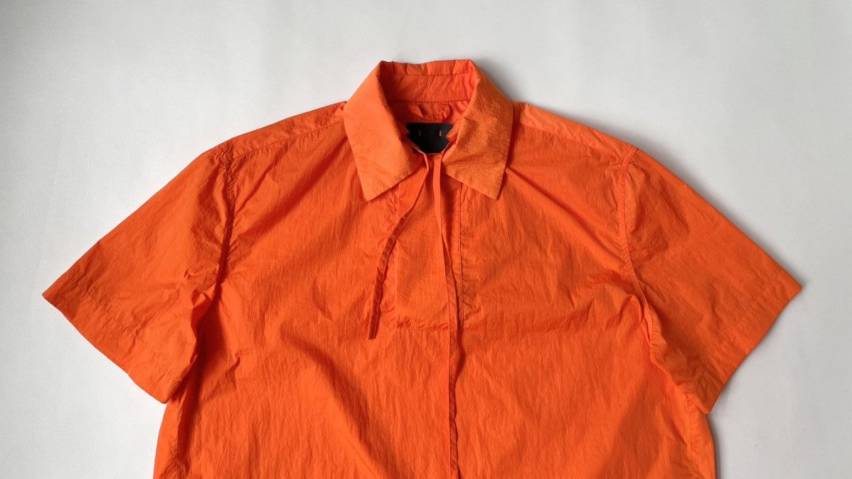 Craig Green S/S 16 Orange Nylon Lace Tie Shirt Size US S / EU 44-46 / 1 - 2 Thumbnail