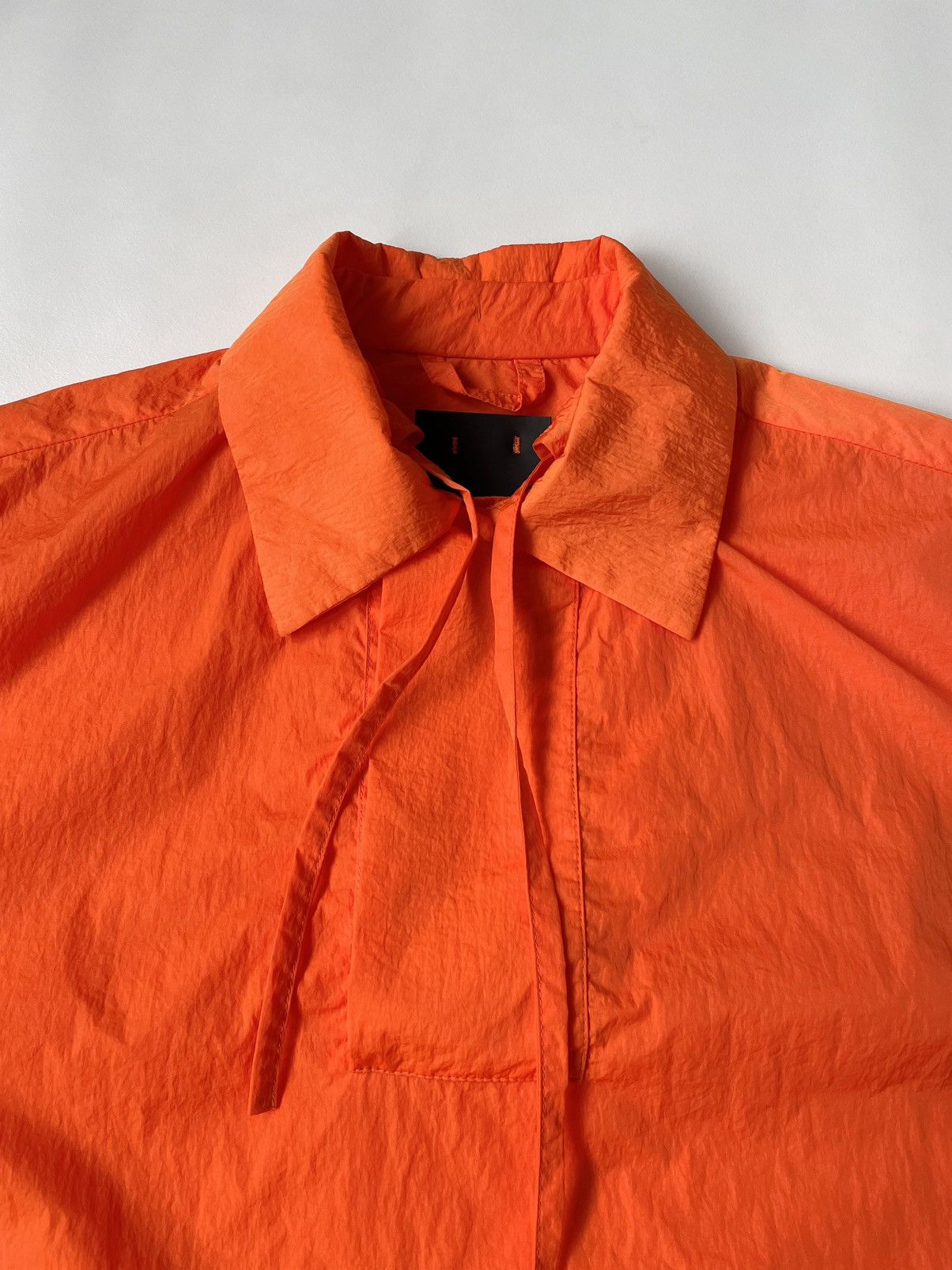 Craig Green S/S 16 Orange Nylon Lace Tie Shirt Size US S / EU 44-46 / 1 - 4 Thumbnail
