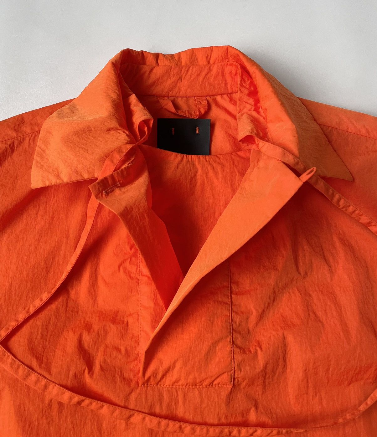 Craig Green S/S 16 Orange Nylon Lace Tie Shirt Size US S / EU 44-46 / 1 - 5 Thumbnail