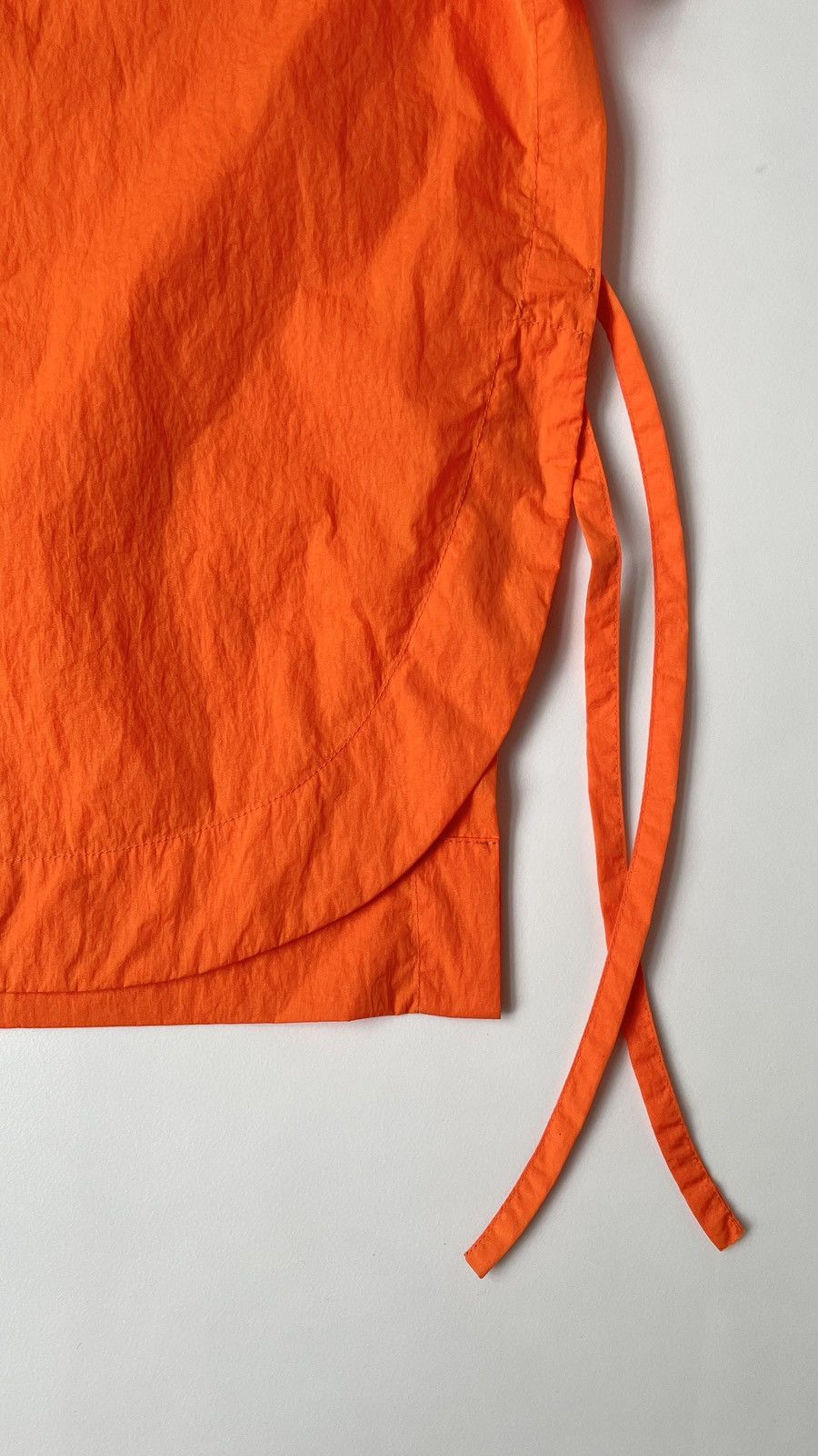 Craig Green S/S 16 Orange Nylon Lace Tie Shirt Size US S / EU 44-46 / 1 - 8 Thumbnail
