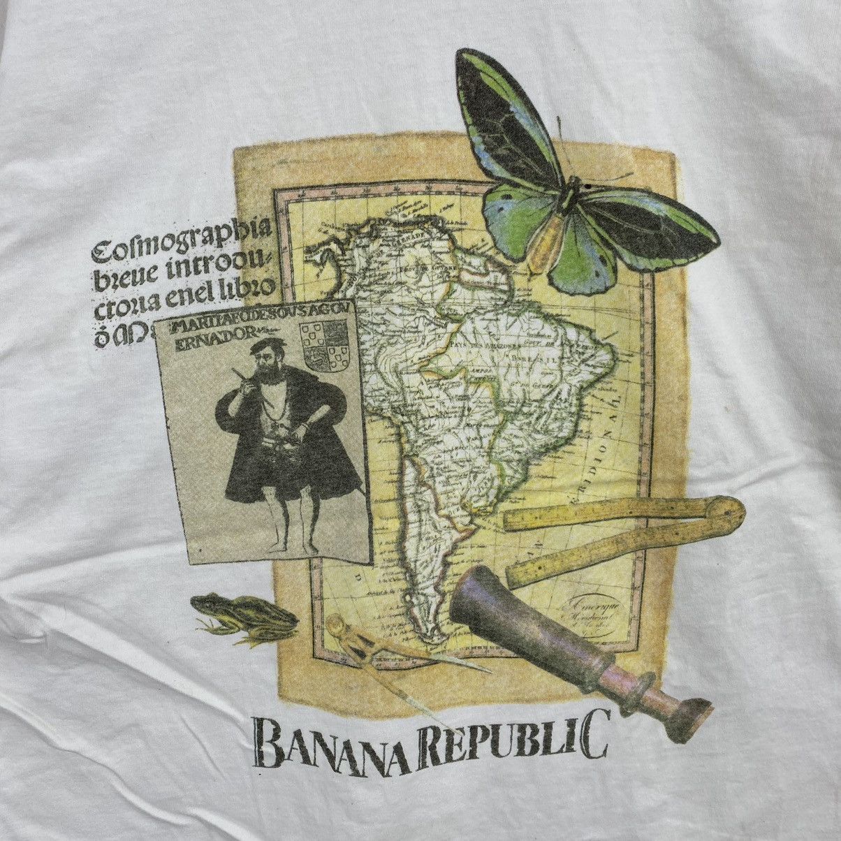 Banana Republic × Vintage Vintage BANANA REPUBLIC Authentic Est 1978 Map Explore Print Size US L / EU 52-54 / 3 - 2 Thumbnail