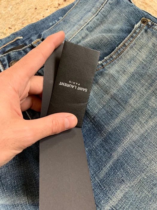 Saint Laurent Paris D02 Distressed Denim in Indigo Size US 30 / EU 46 - 11 Thumbnail
