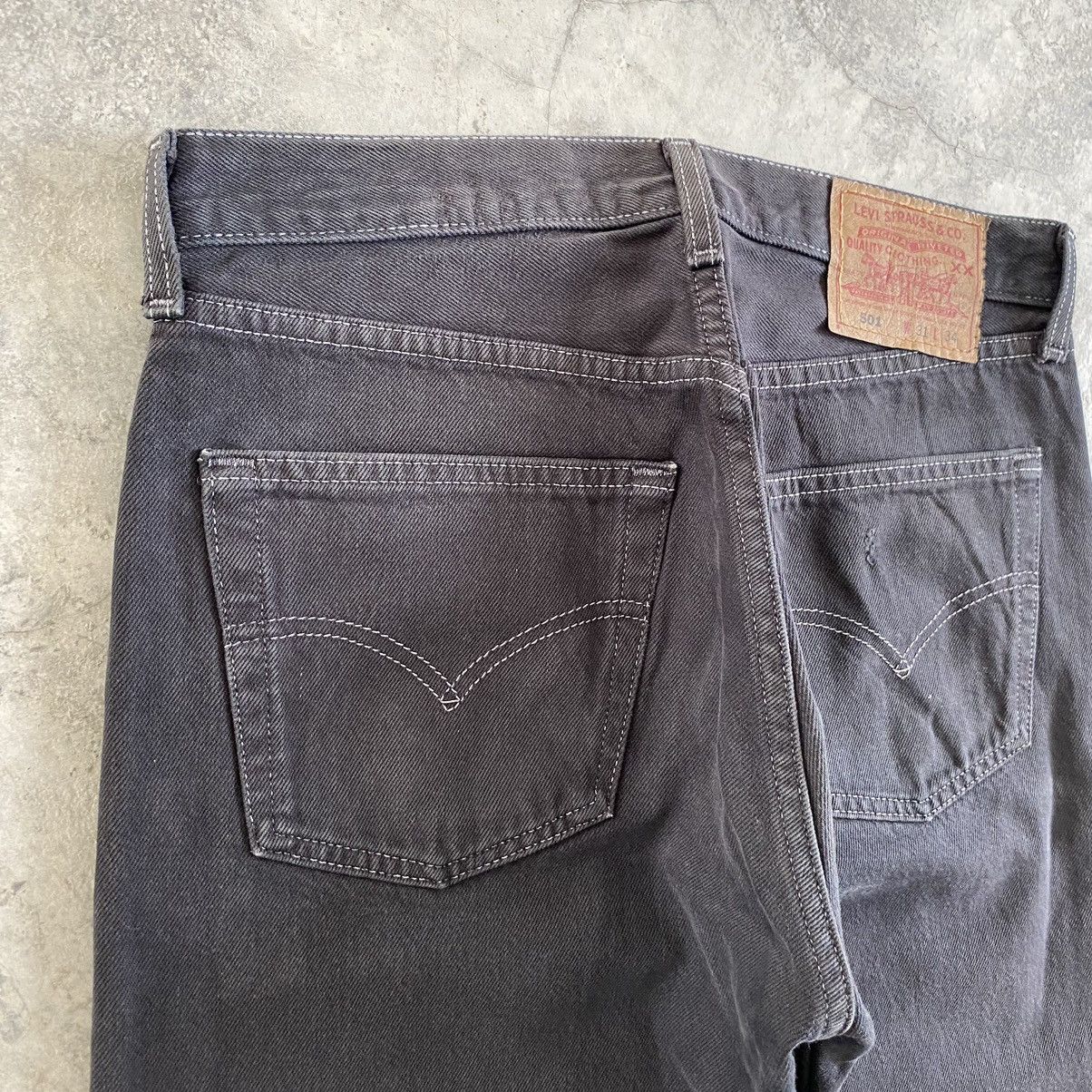 Levi's Size 30x29 Vintage 1999 Levi's 501 Faded Black Denim Jeans Size US 30 / EU 46 - 19 Thumbnail