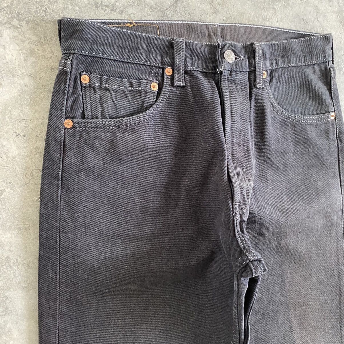 Levi's Size 30x29 Vintage 1999 Levi's 501 Faded Black Denim Jeans Size US 30 / EU 46 - 8 Thumbnail