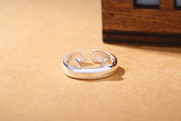 Handmade × Jewelry Vintage Cat Ring Size ONE SIZE - 2 Thumbnail