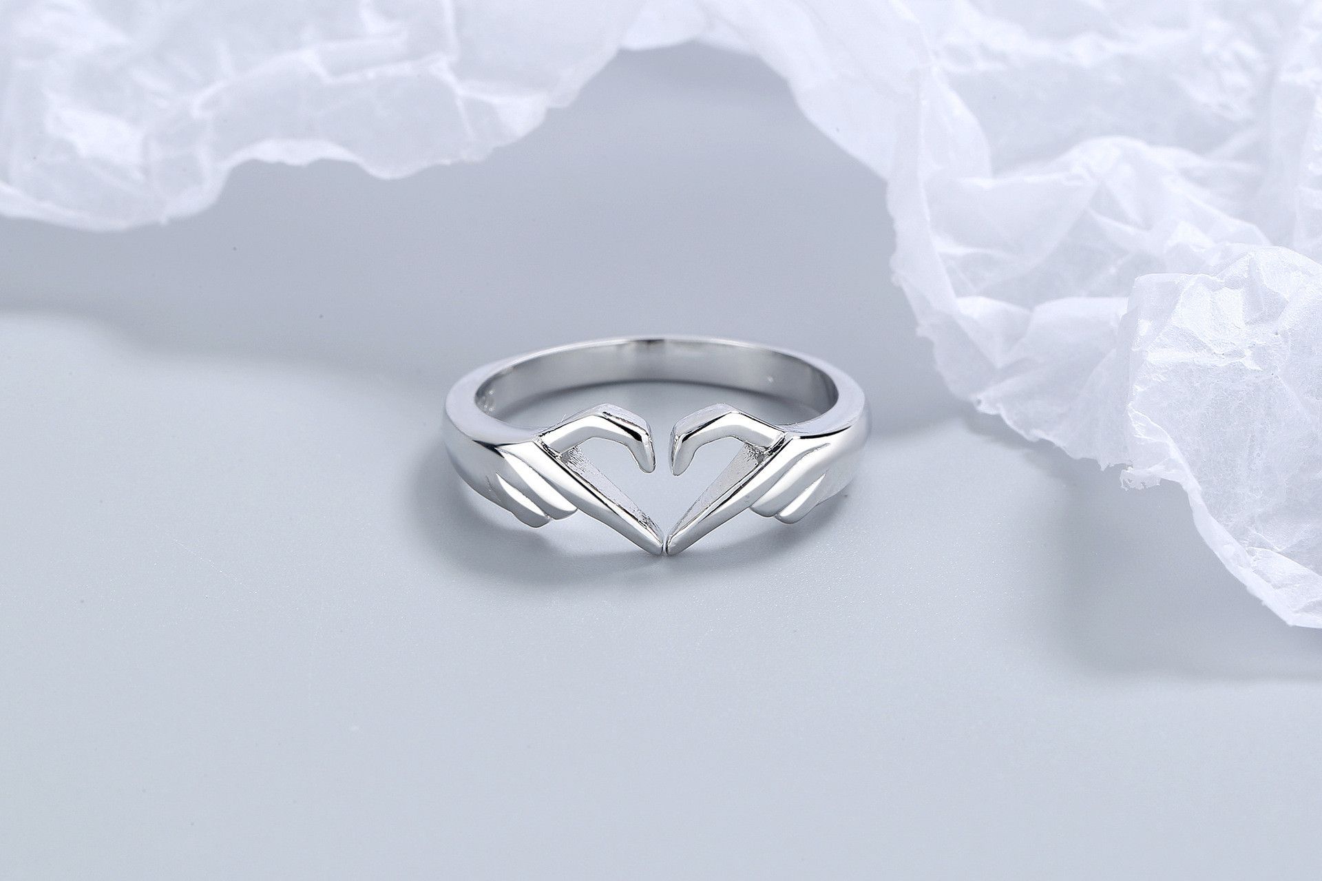 Jewelry Gesture Heart Rings Size ONE SIZE - 1 Thumbnail