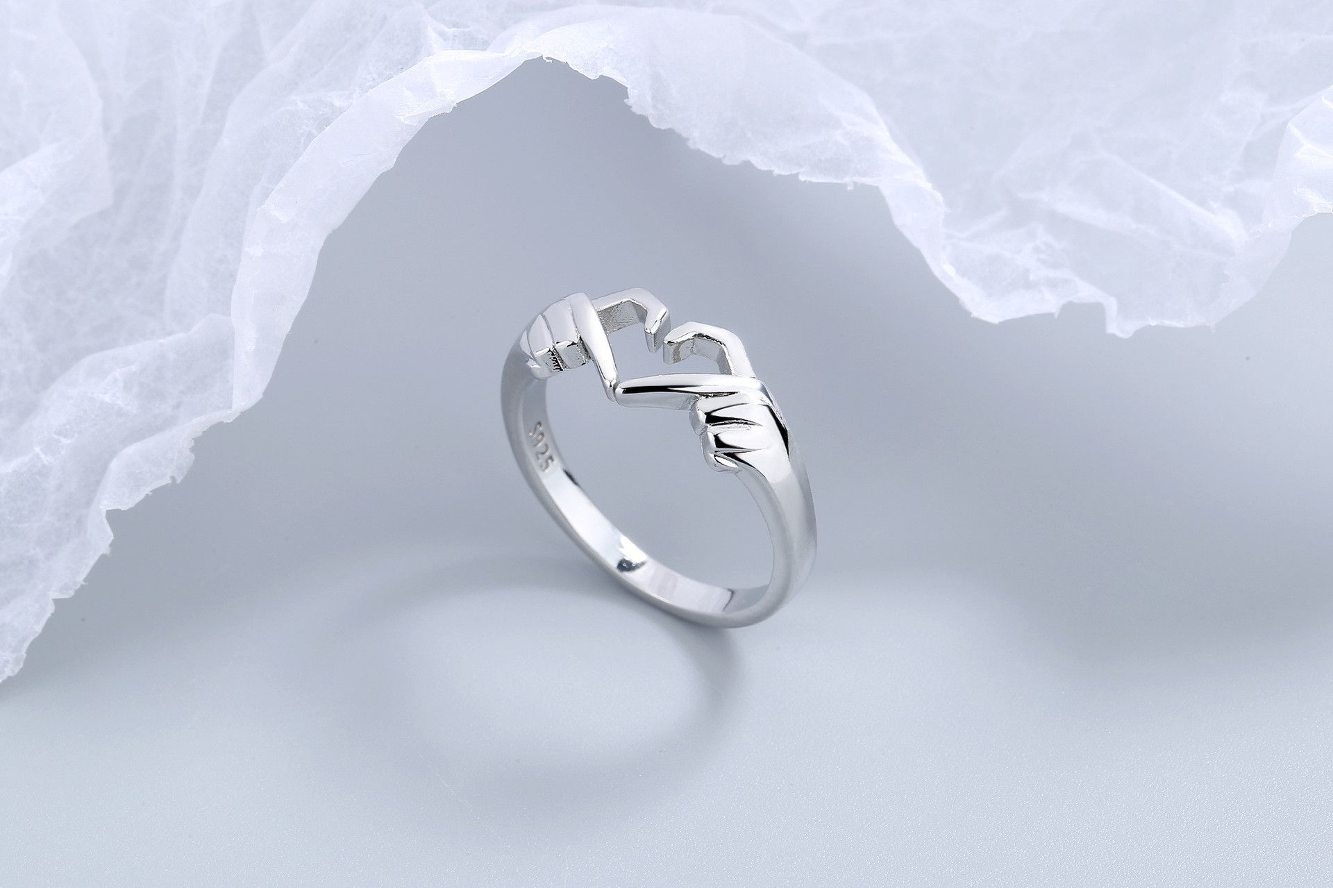 Jewelry Gesture Heart Rings Size ONE SIZE - 3 Thumbnail