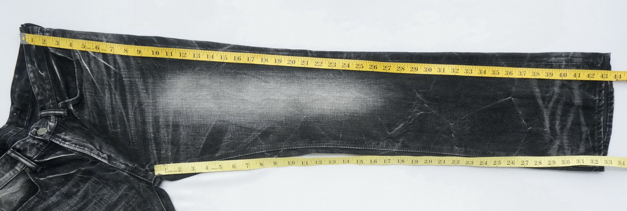 GOSTAR DE FUGA 🎌 GOSTAR DE FUGA Distressed Glitter Tribal Skinny Jeans Size US 31 - 15 Thumbnail