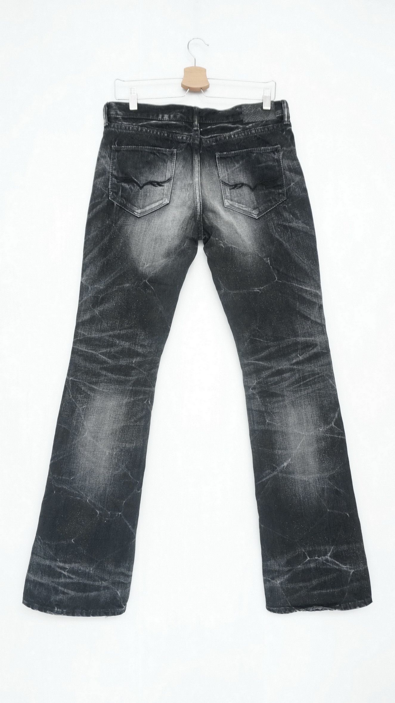GOSTAR DE FUGA 🎌 GOSTAR DE FUGA Distressed Glitter Tribal Skinny Jeans Size US 31 - 1 Thumbnail