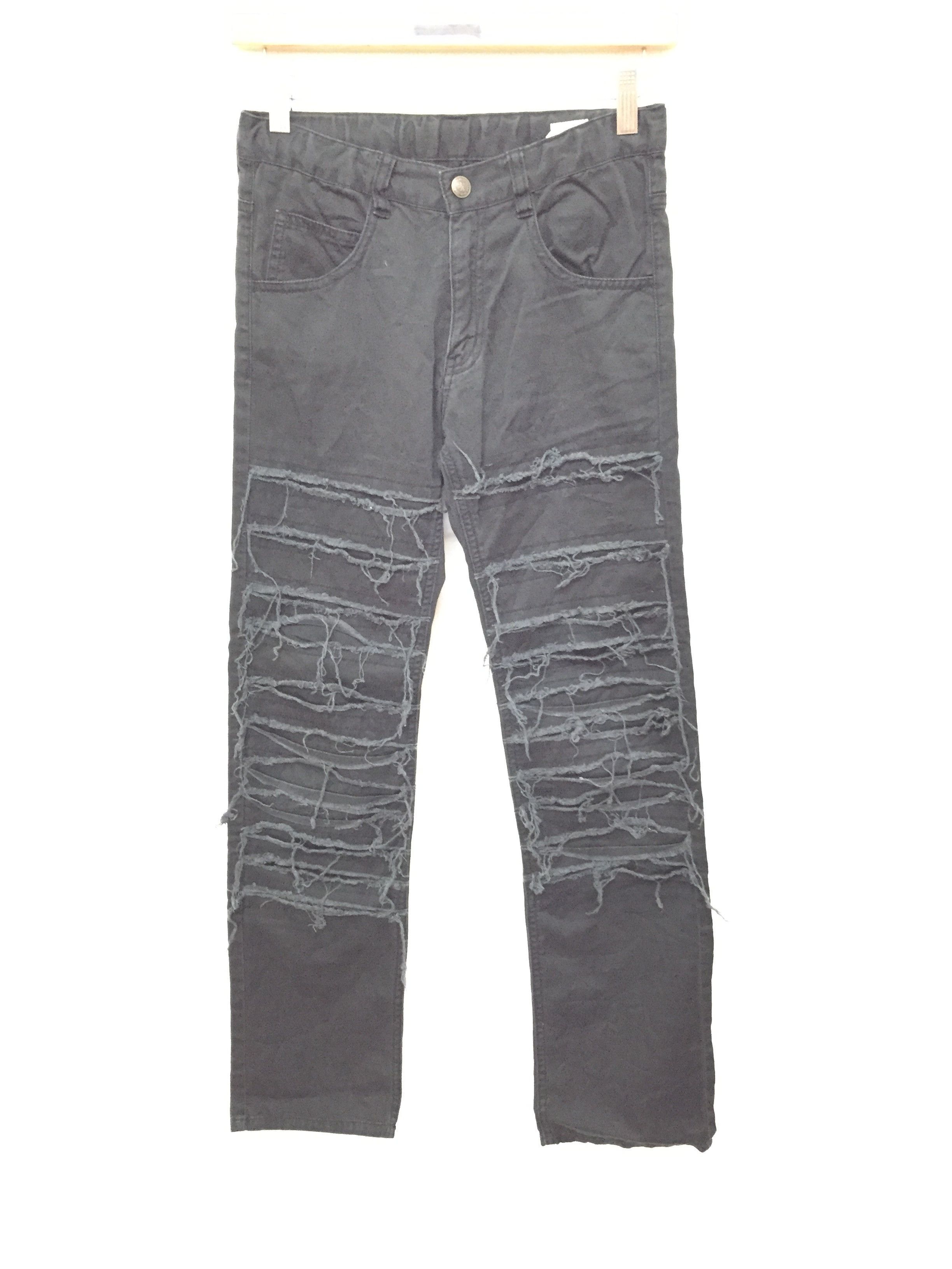 image of 20471120 Inspired Undercover The Illusion Of Haze Fringe Pants in Black, Women's (Size 26)