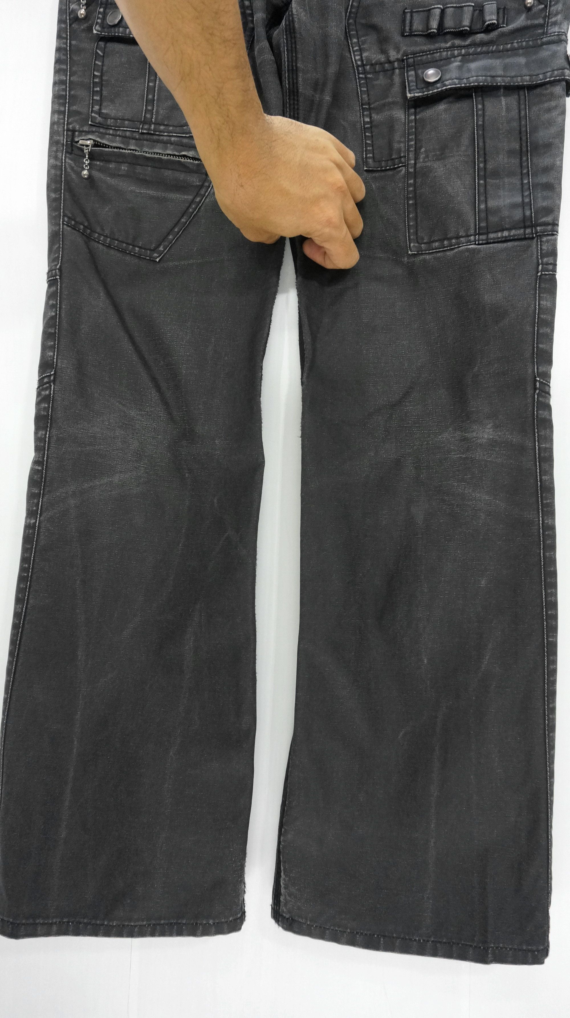 HIDEAWAYS RARE SICK 🔥 HIDEAWAYS NICOLE Semi Waxed Cargo Pants Size US 32 / EU 48 - 7 Thumbnail
