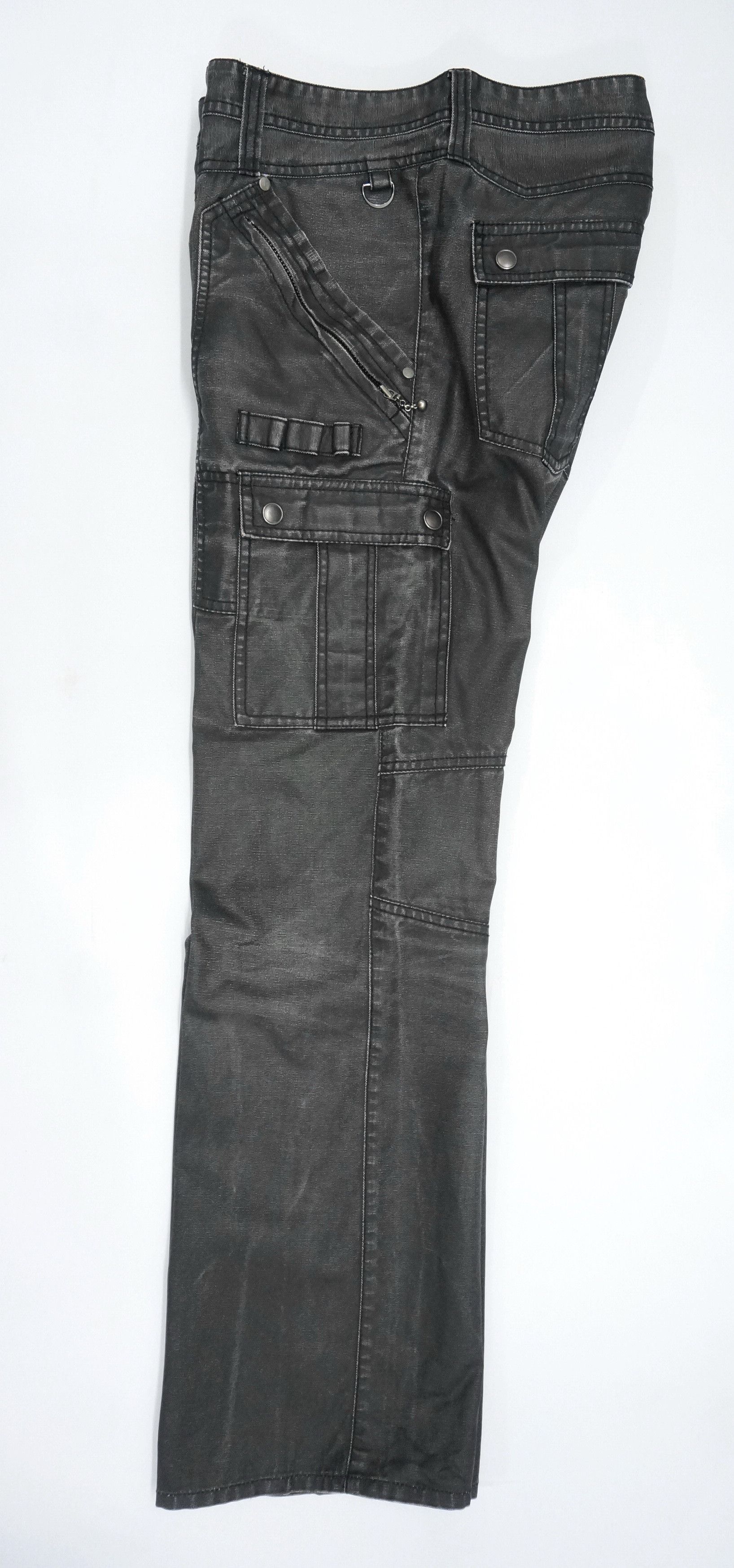 HIDEAWAYS RARE SICK 🔥 HIDEAWAYS NICOLE Semi Waxed Cargo Pants Size US 32 / EU 48 - 4 Thumbnail