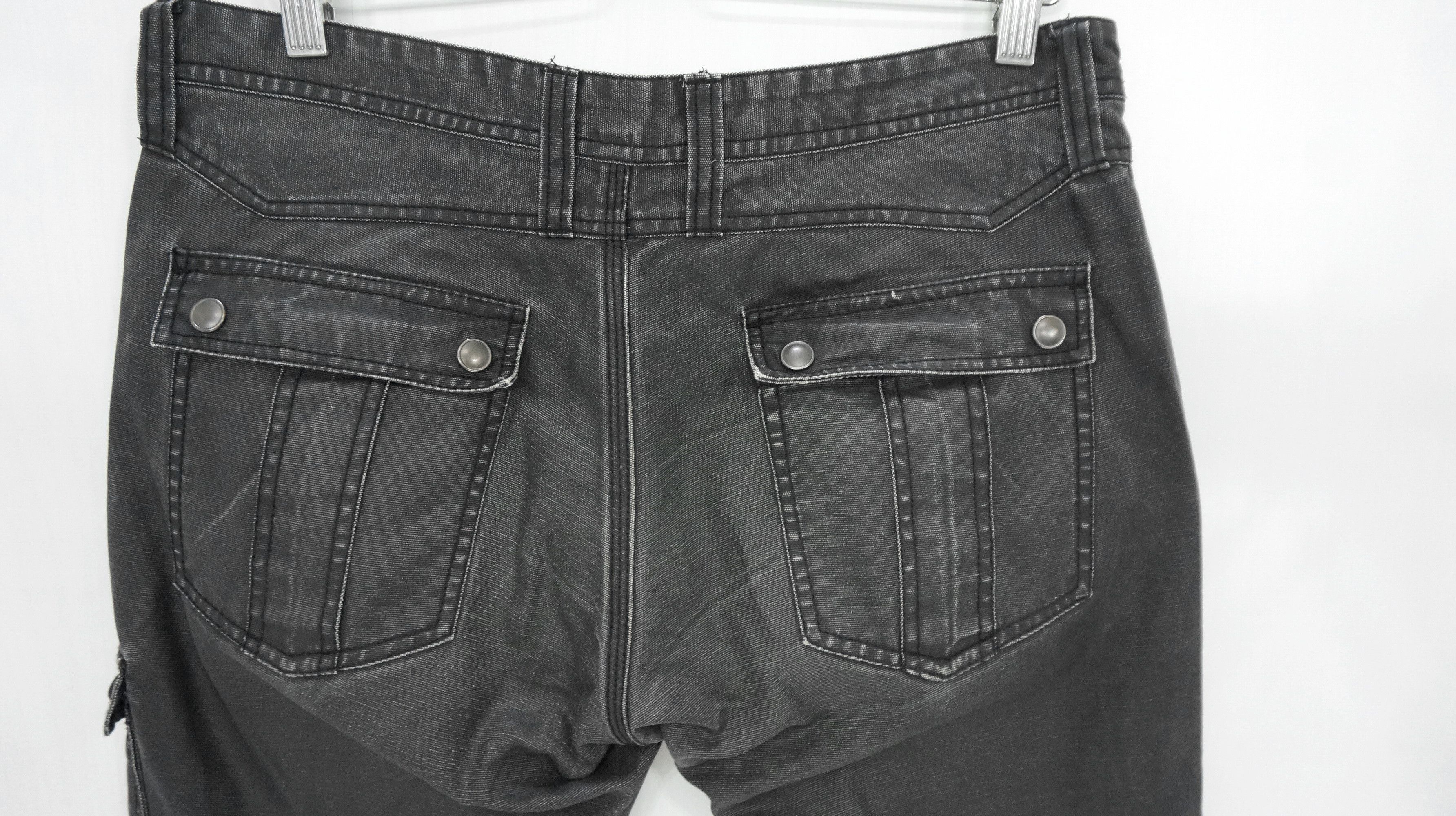 HIDEAWAYS RARE SICK 🔥 HIDEAWAYS NICOLE Semi Waxed Cargo Pants Size US 32 / EU 48 - 8 Thumbnail