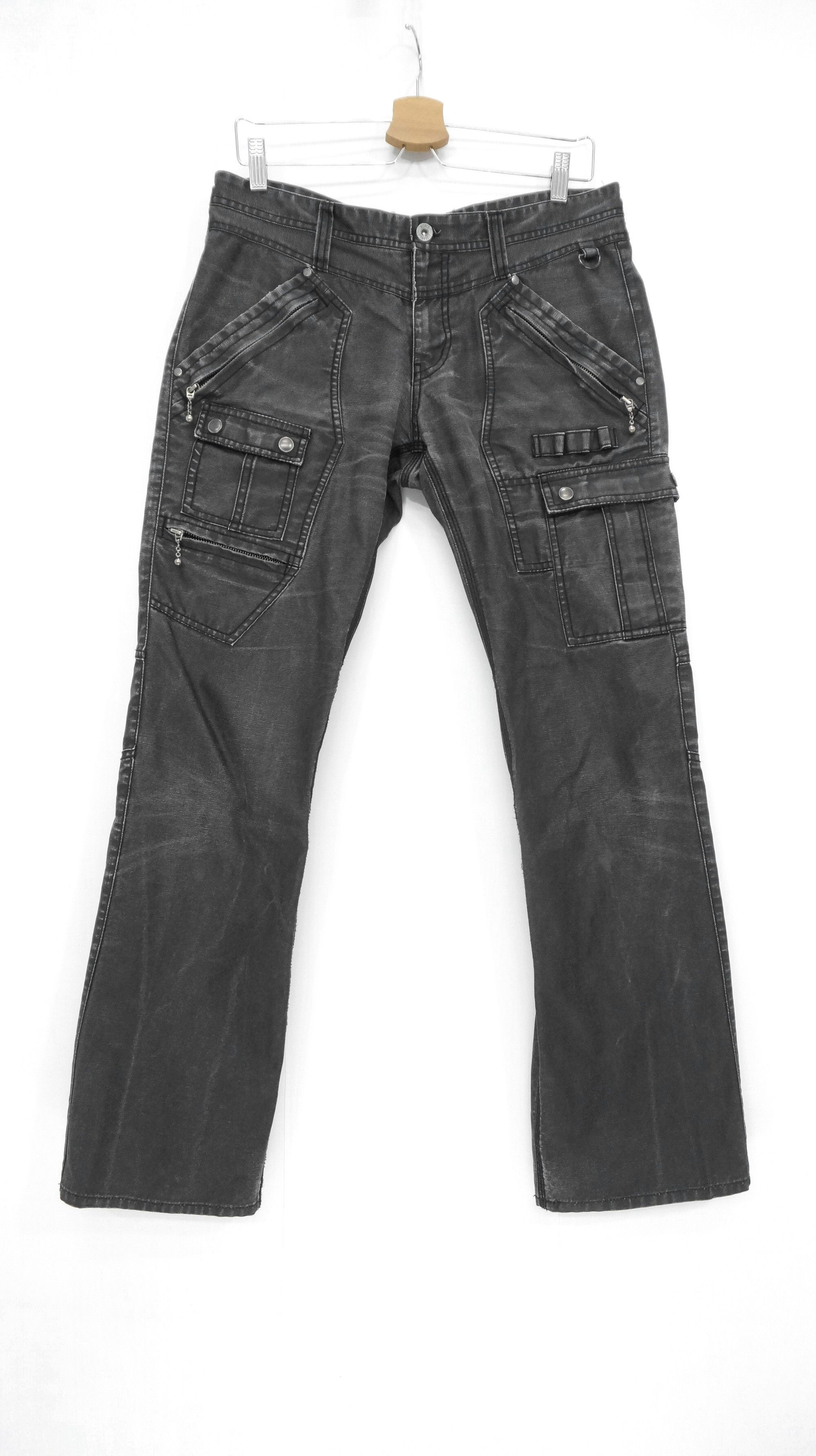 HIDEAWAYS RARE SICK 🔥 HIDEAWAYS NICOLE Semi Waxed Cargo Pants Size US 32 / EU 48 - 1 Thumbnail