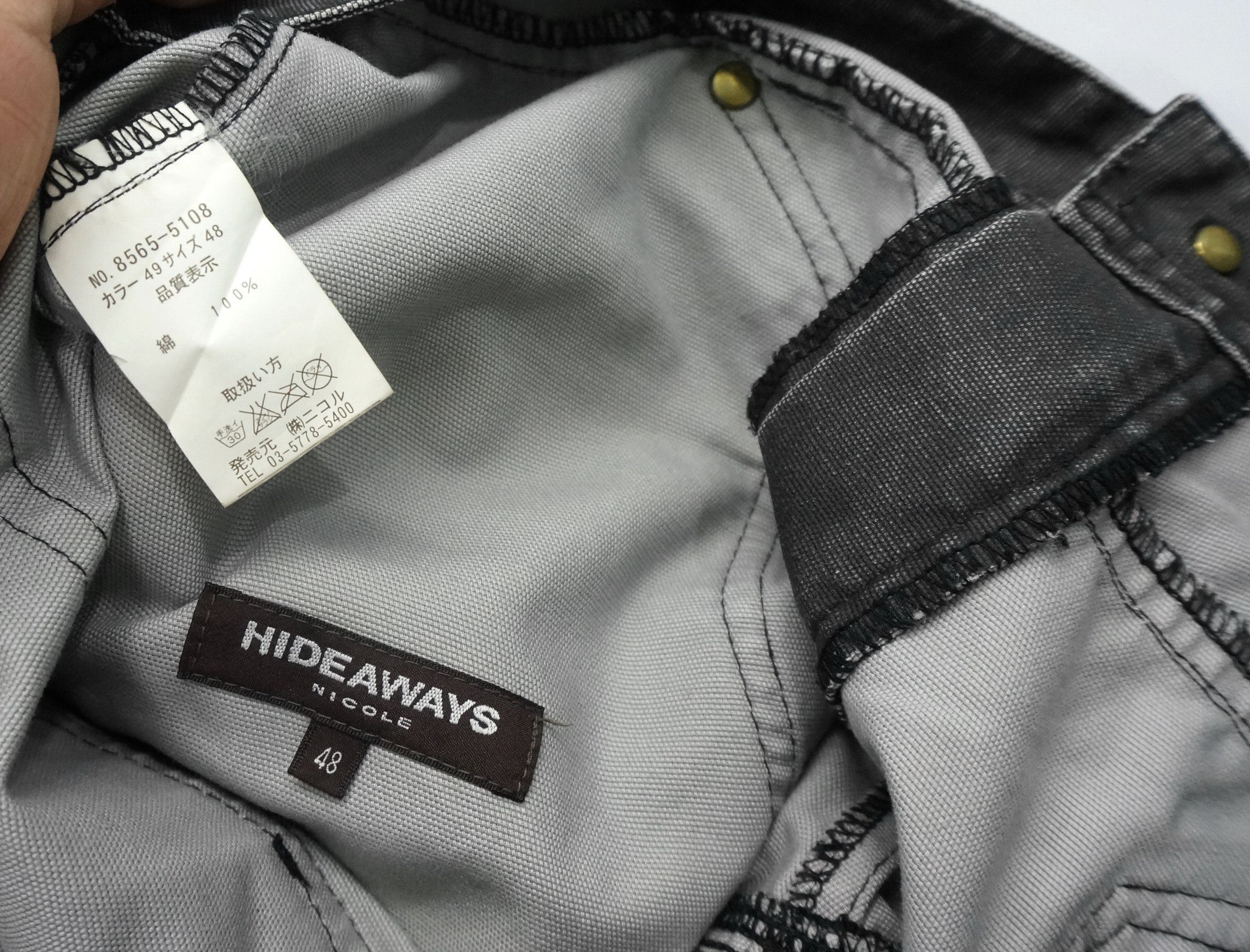 HIDEAWAYS RARE SICK 🔥 HIDEAWAYS NICOLE Semi Waxed Cargo Pants Size US 32 / EU 48 - 14 Thumbnail